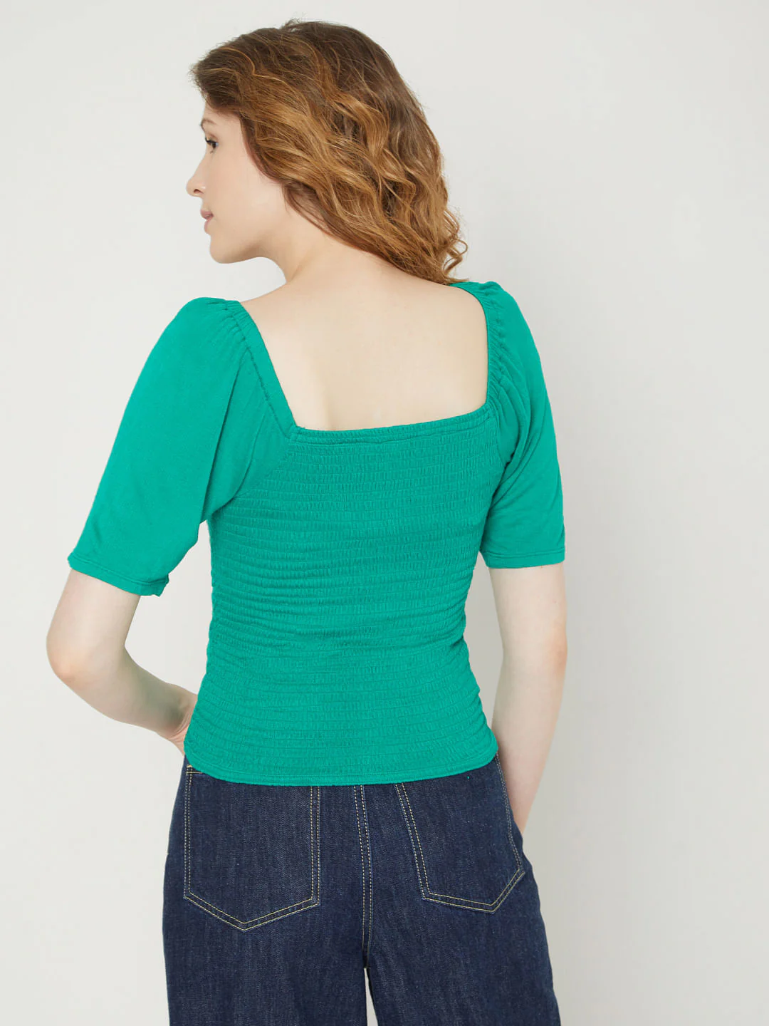 Green Ruched Top - Image 4