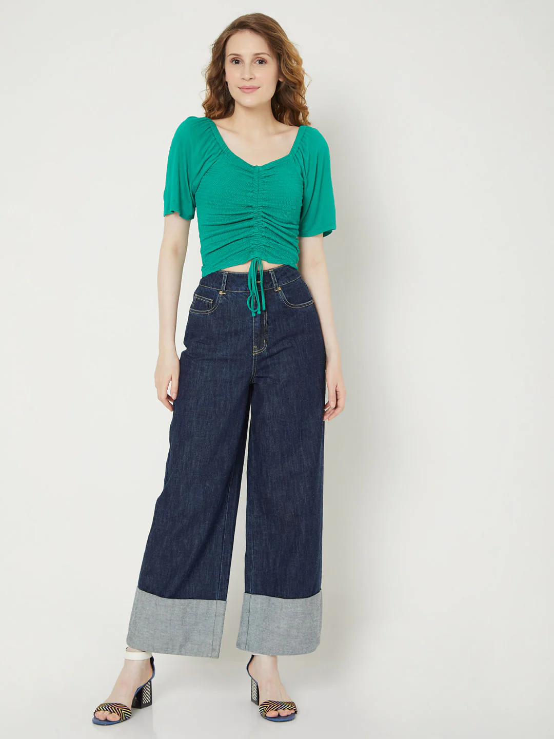 Green Ruched Top - Image 5