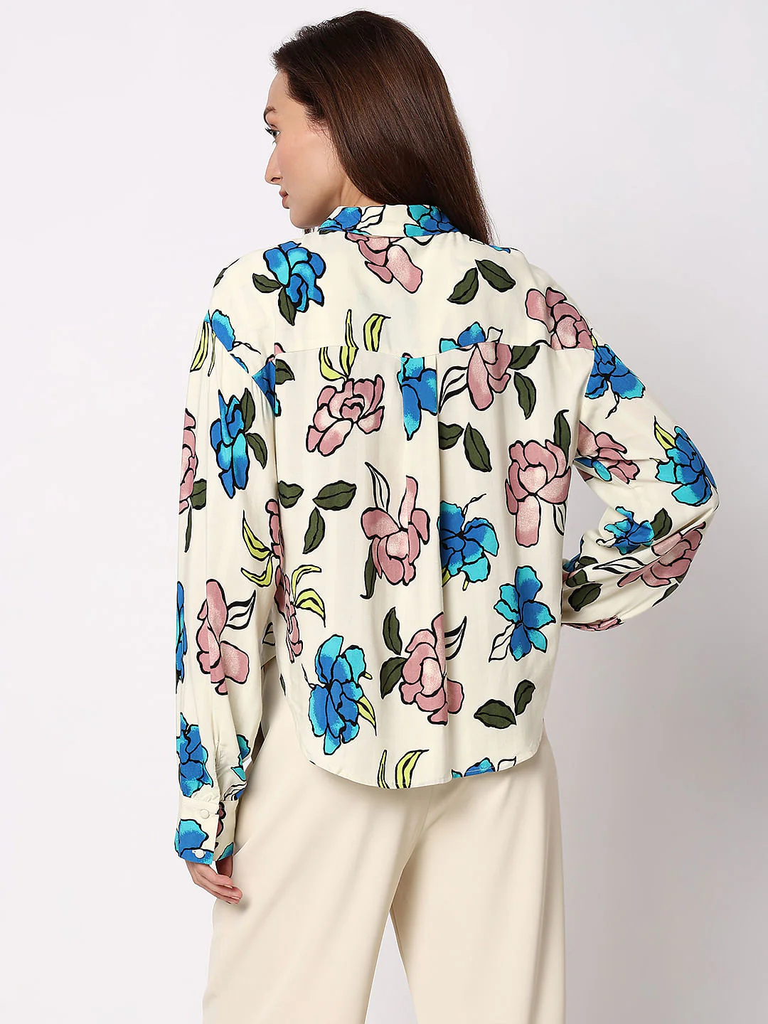 Off-White Floral Shirt - Image 4