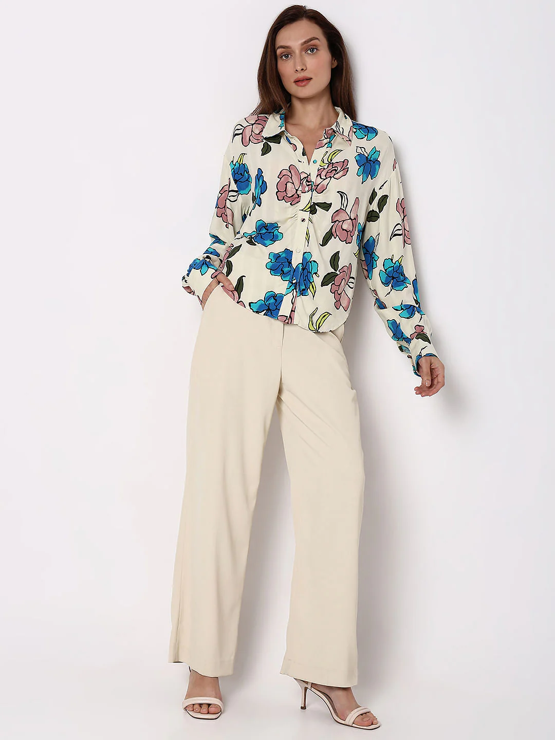 Off-White Floral Shirt - Image 5