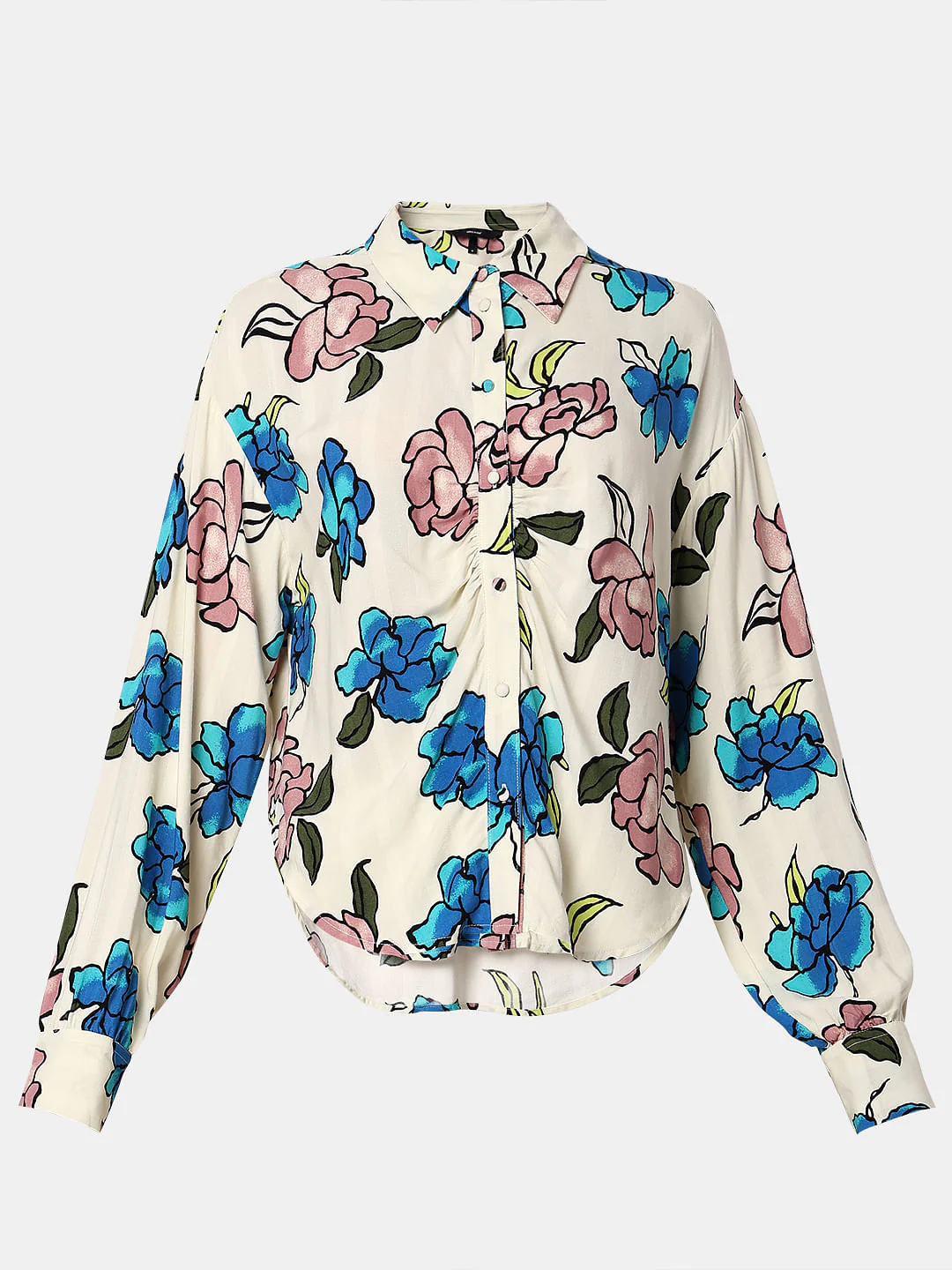 Off-White Floral Shirt - Image 7