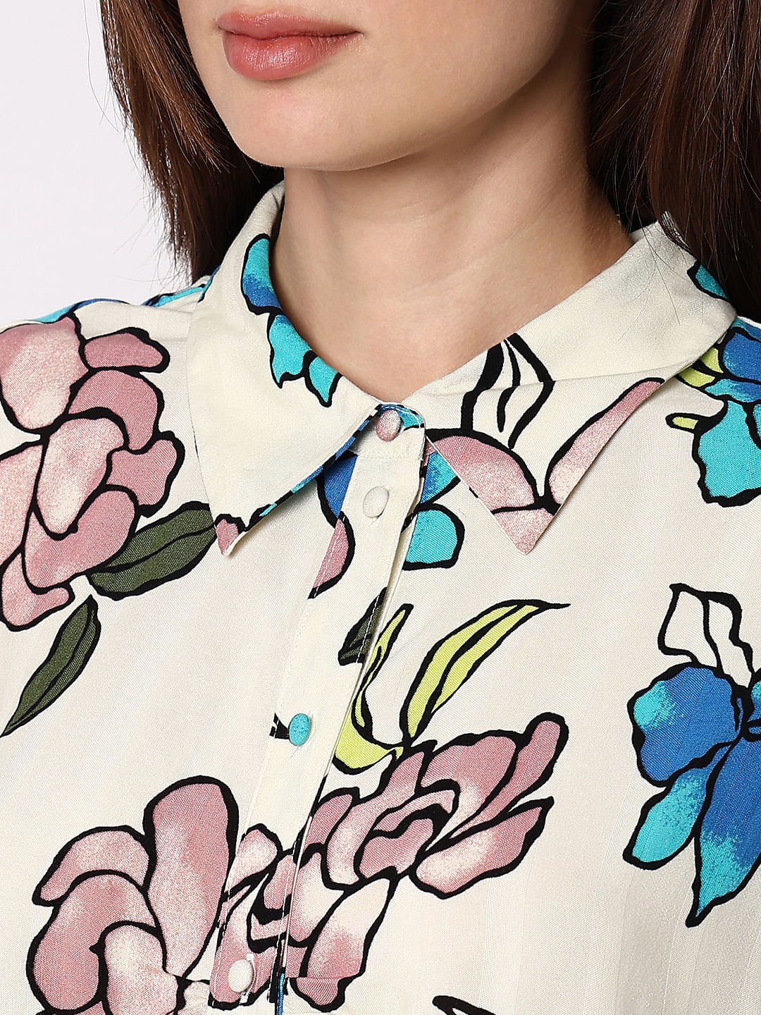 Off-White Floral Shirt - Image 8