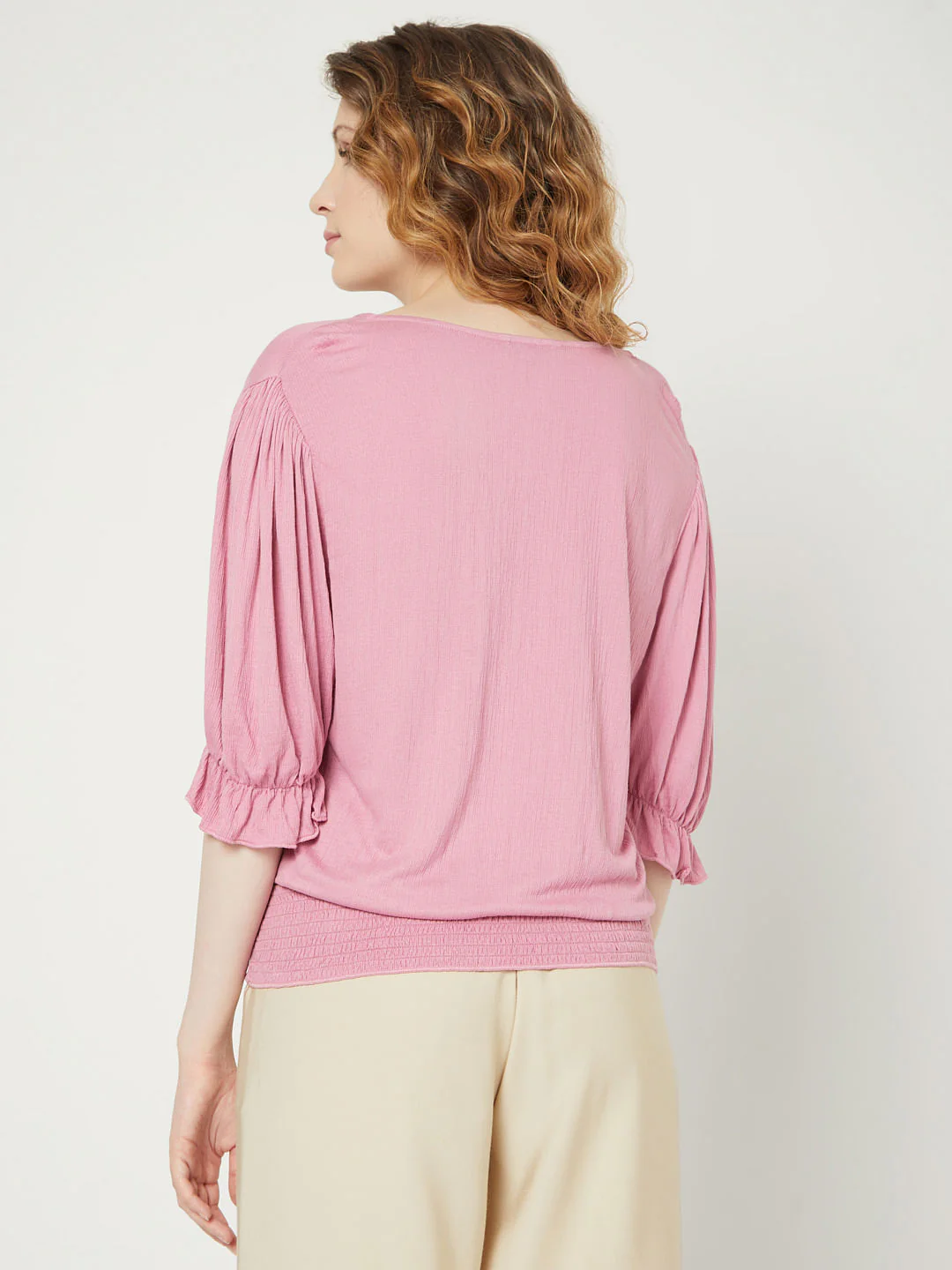 Pink V Neck Top - Image 4