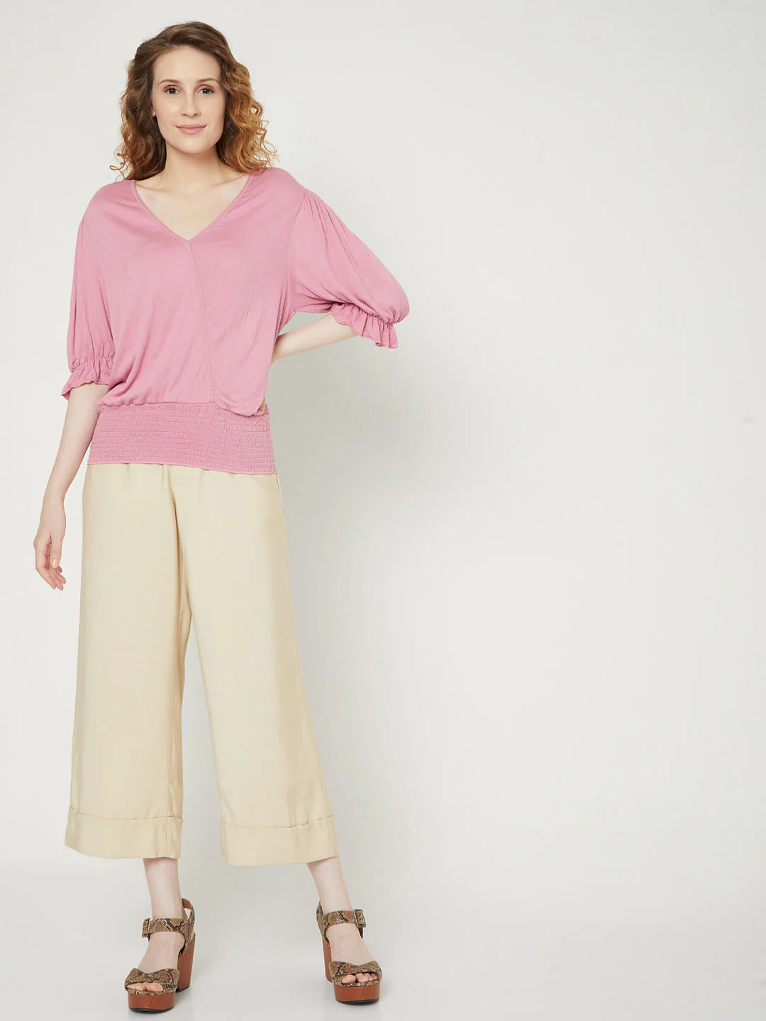 Pink V Neck Top - Image 5