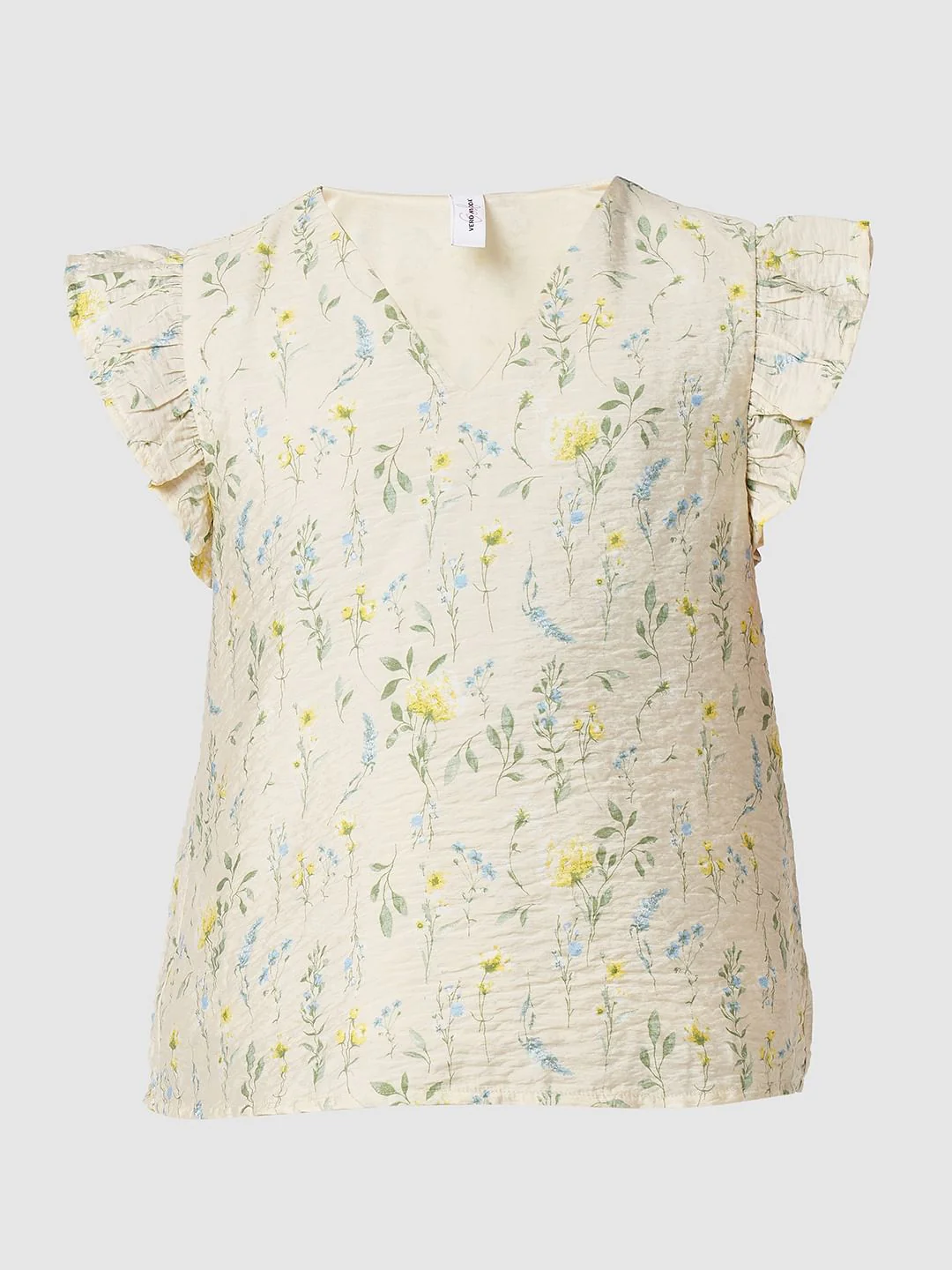 Beige Floral Co-Ord Set Top - Image 7
