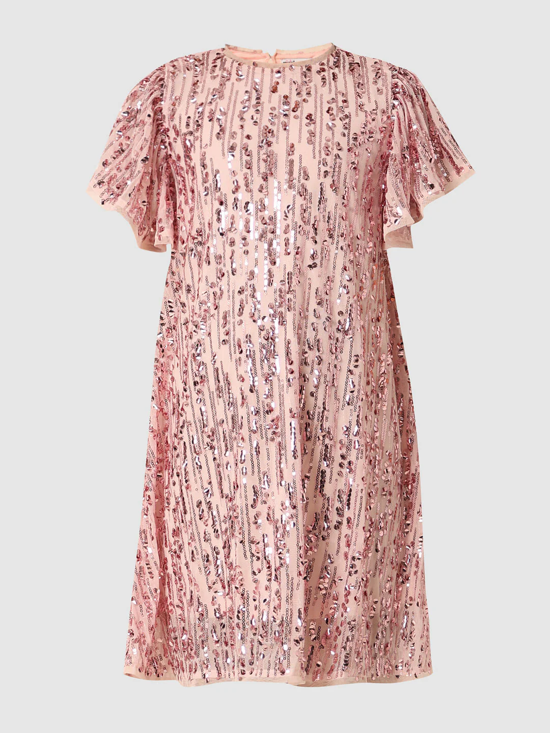Pink Sequin Detail Shift Dress - Image 6