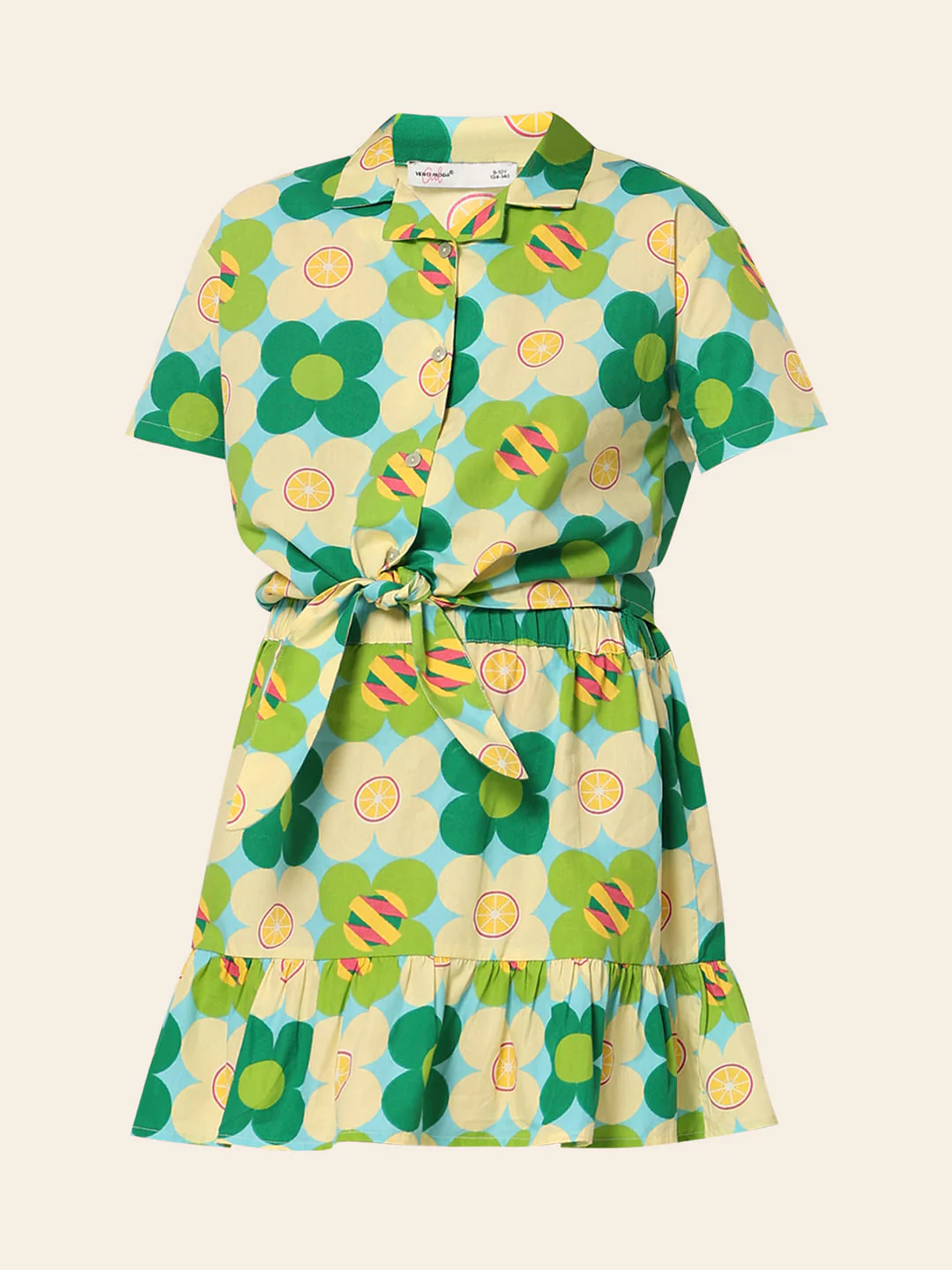 Green Floral Co-Ord Set Shirt - Image 6