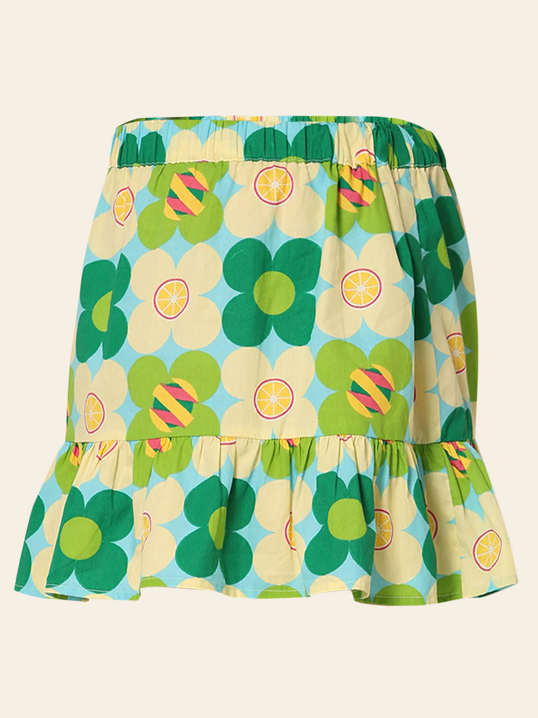 Green Floral Co-Ord Set Skirt - Image 5
