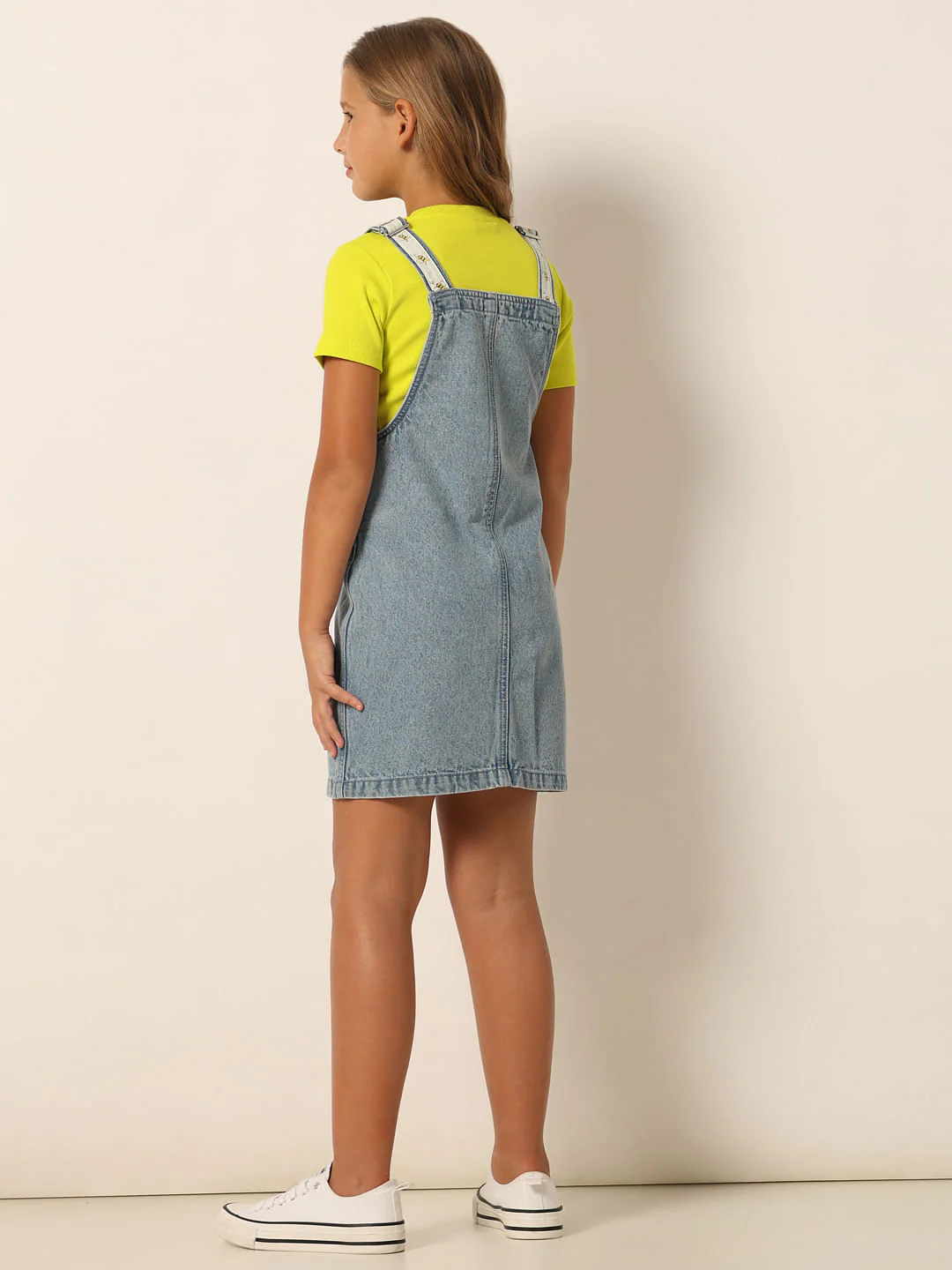 Blue Cotton Denim Dungaree - Image 4