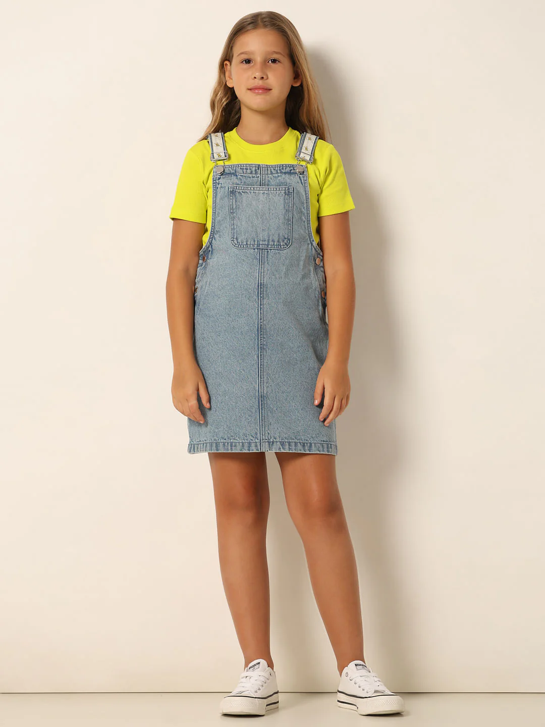 Blue Cotton Denim Dungaree - Image 6