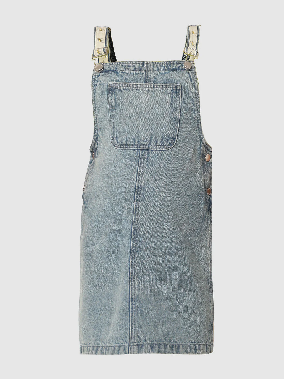 Blue Cotton Denim Dungaree - Image 7