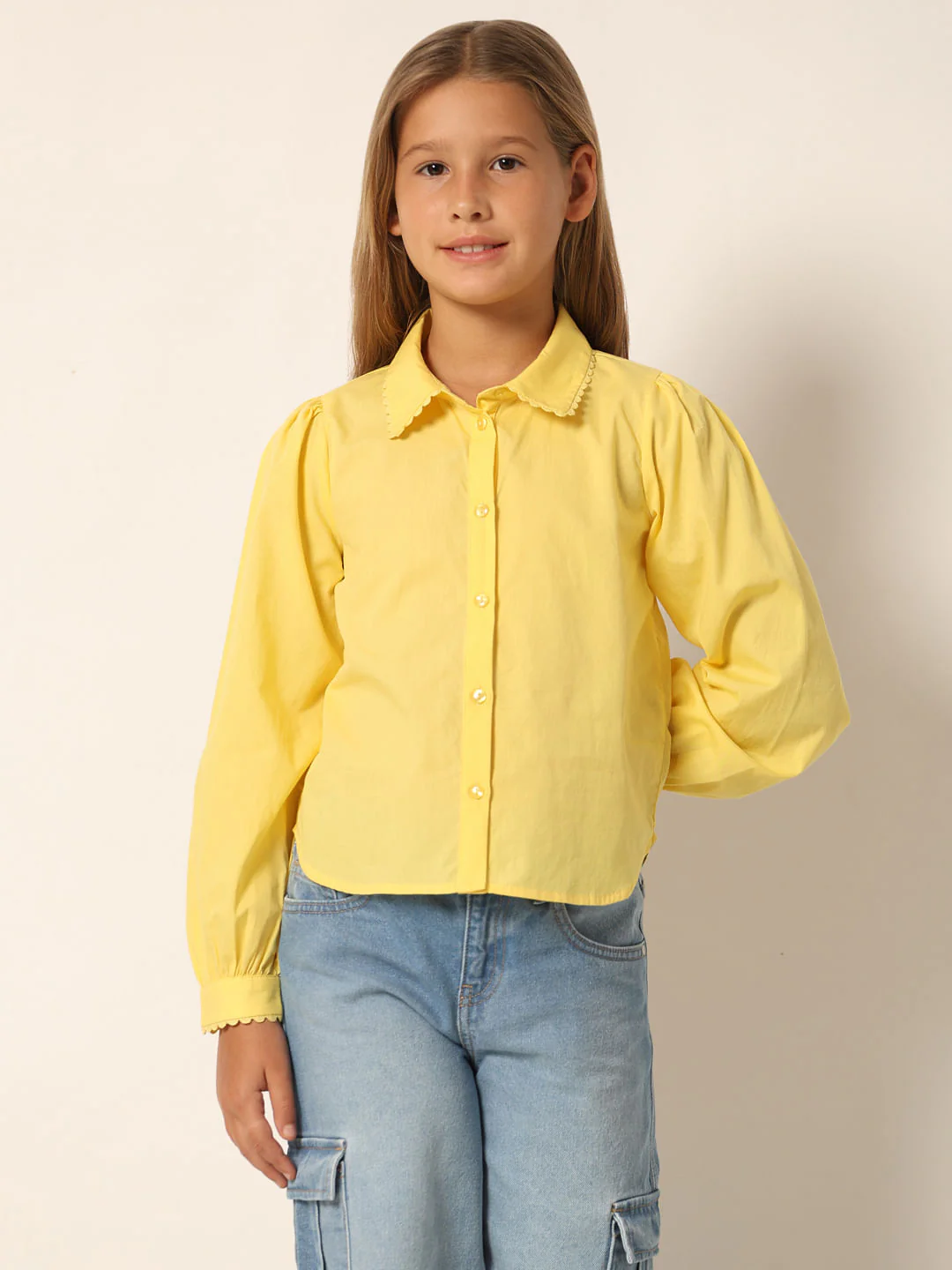 Yellow Cotton Shirt - Image 2