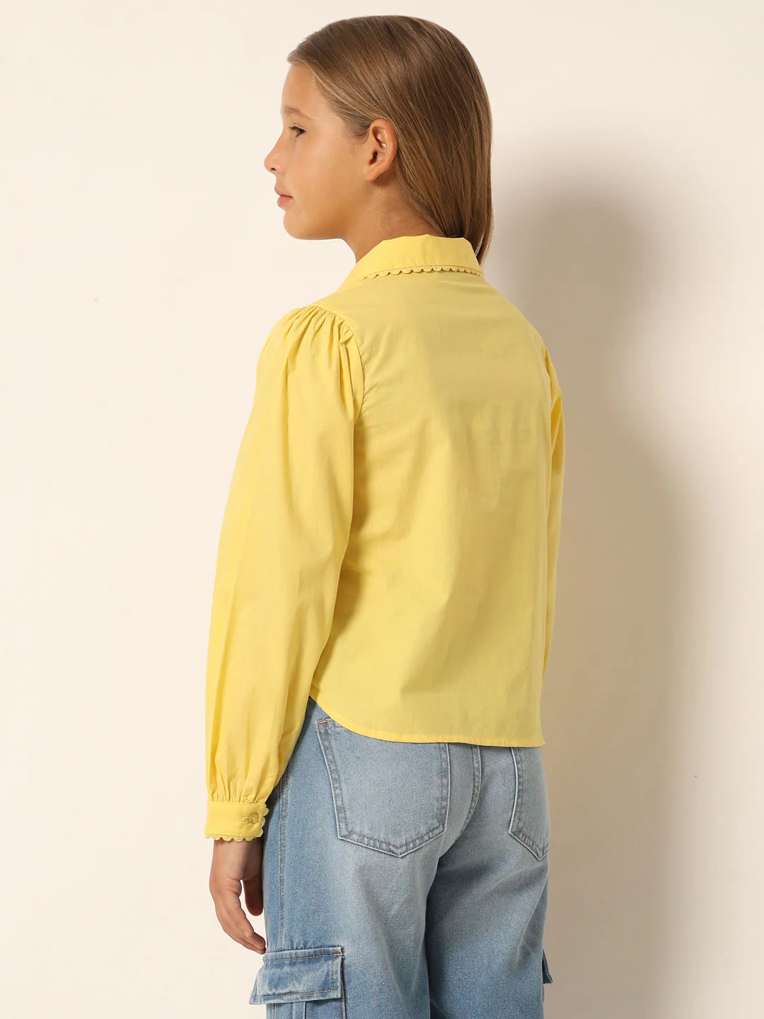 Yellow Cotton Shirt - Image 3