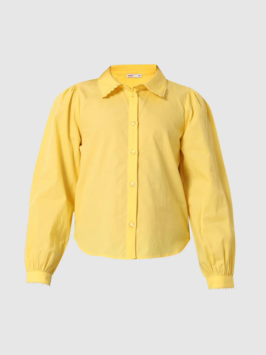 Yellow Cotton Shirt - Image 6