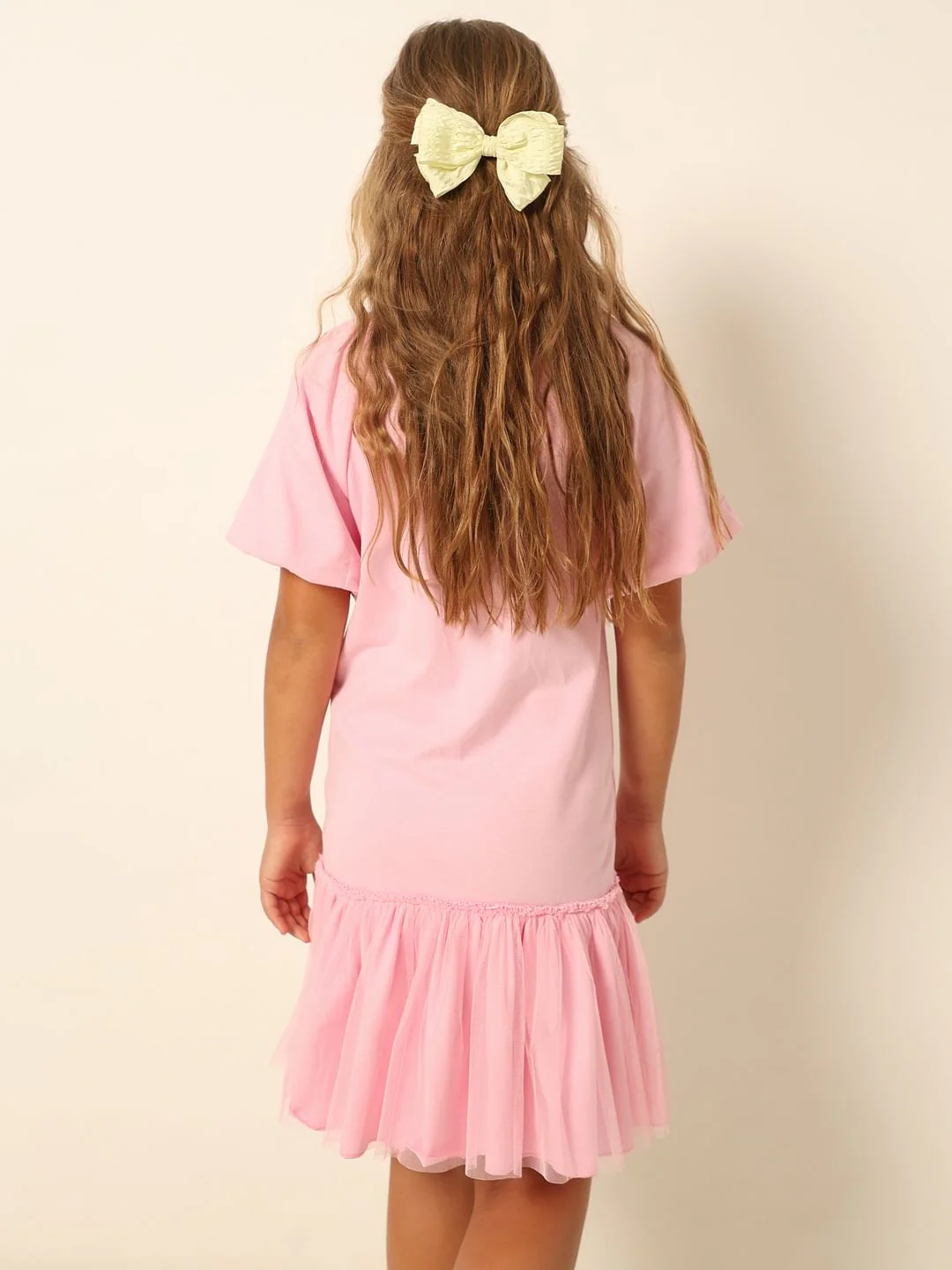 Pink Graphic Print Fit & Flare Dress - Image 2