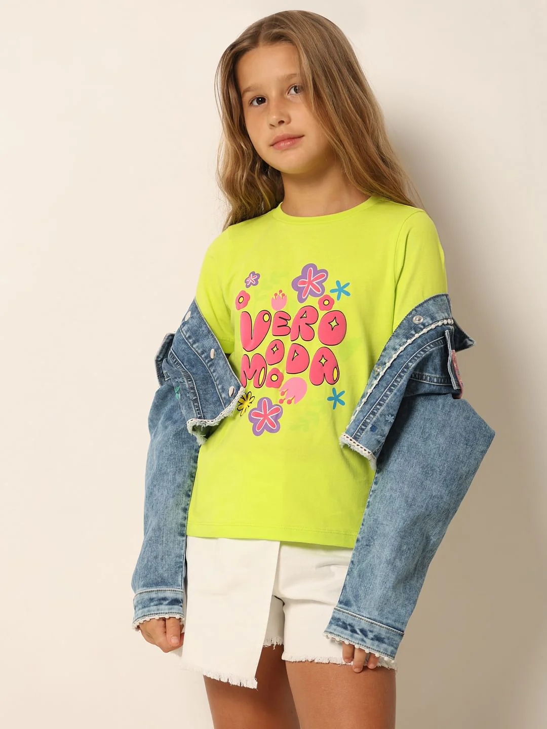 Neon Green Graphic Print T-Shirt