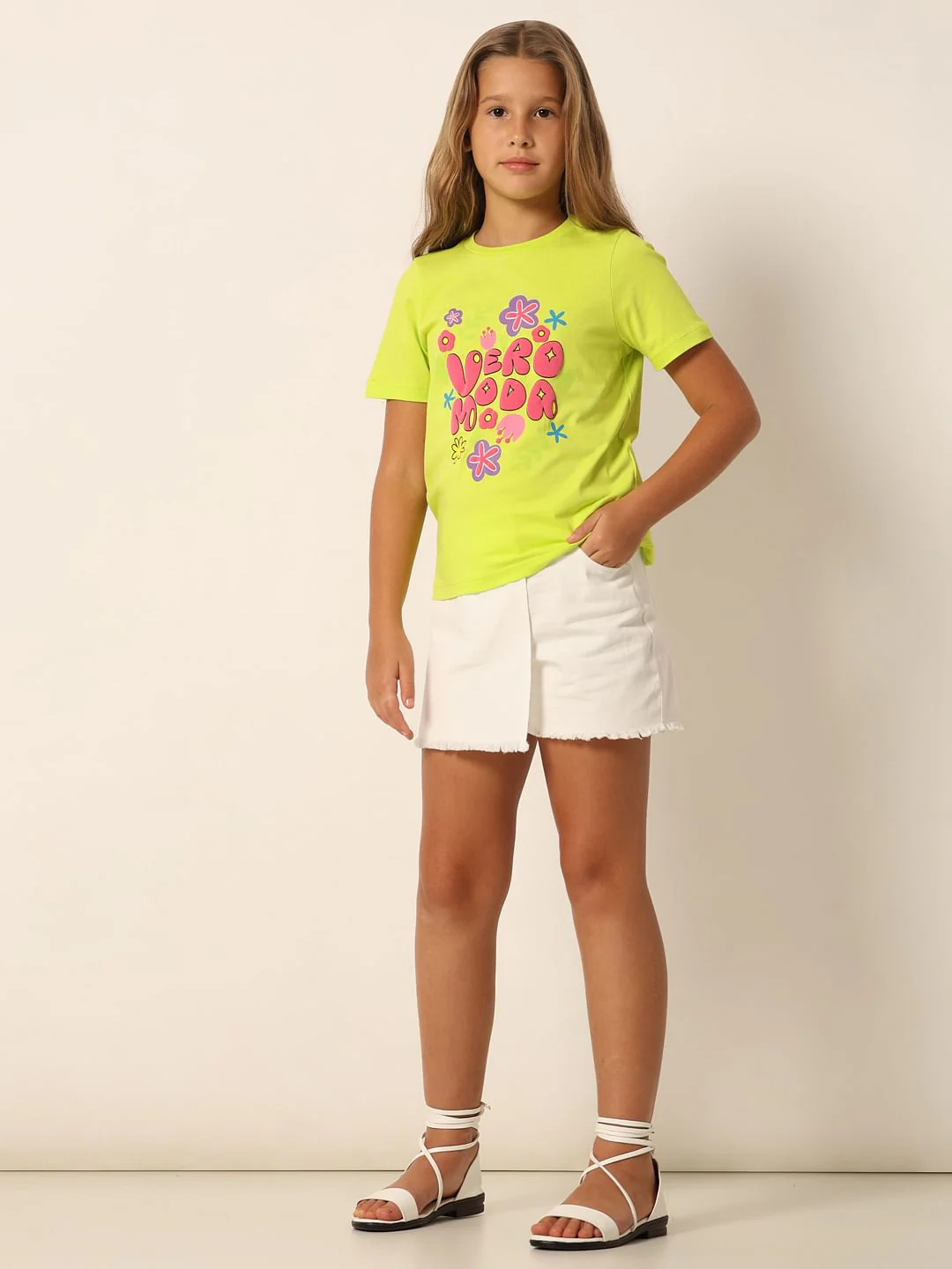 Neon Green Graphic Print T-Shirt - Image 5
