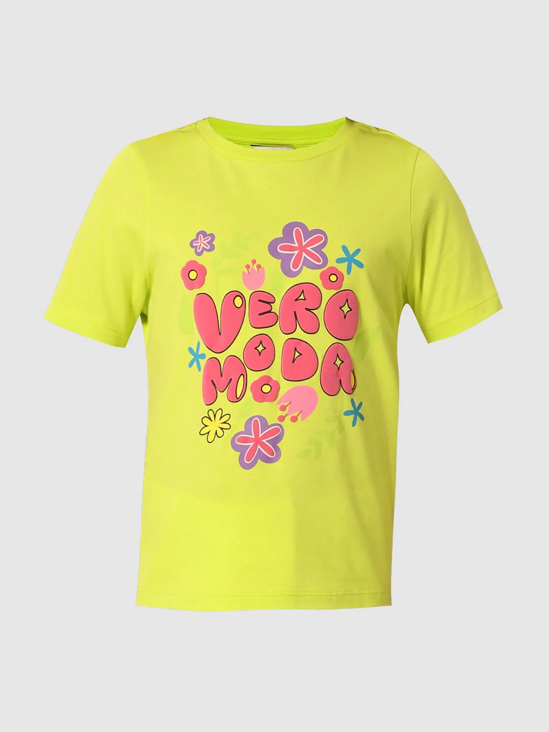 Neon Green Graphic Print T-Shirt - Image 6