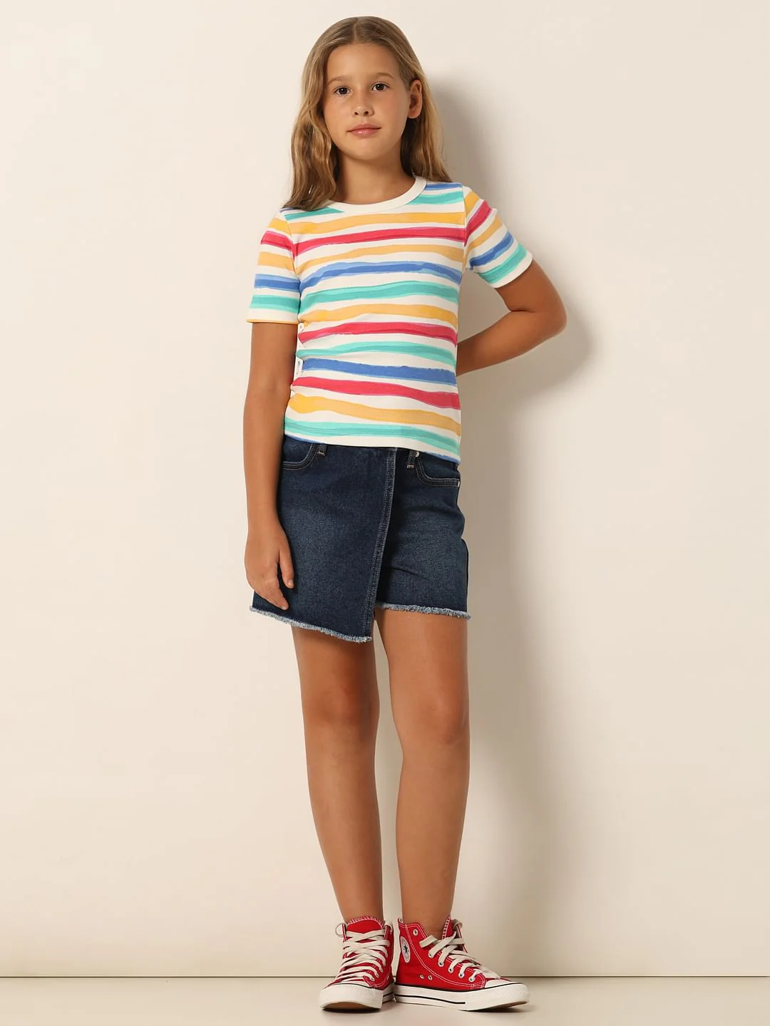 White Striped T-Shirt - Image 5