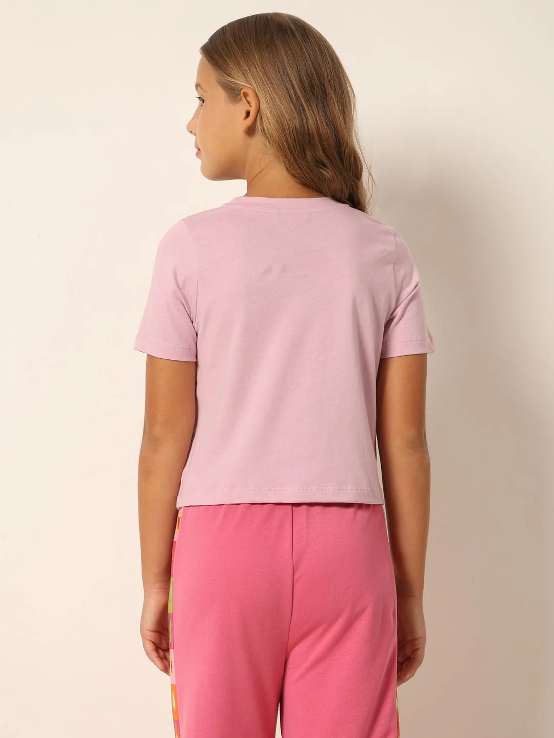 Purple Logo Print Cropped T-Shirt - Image 3
