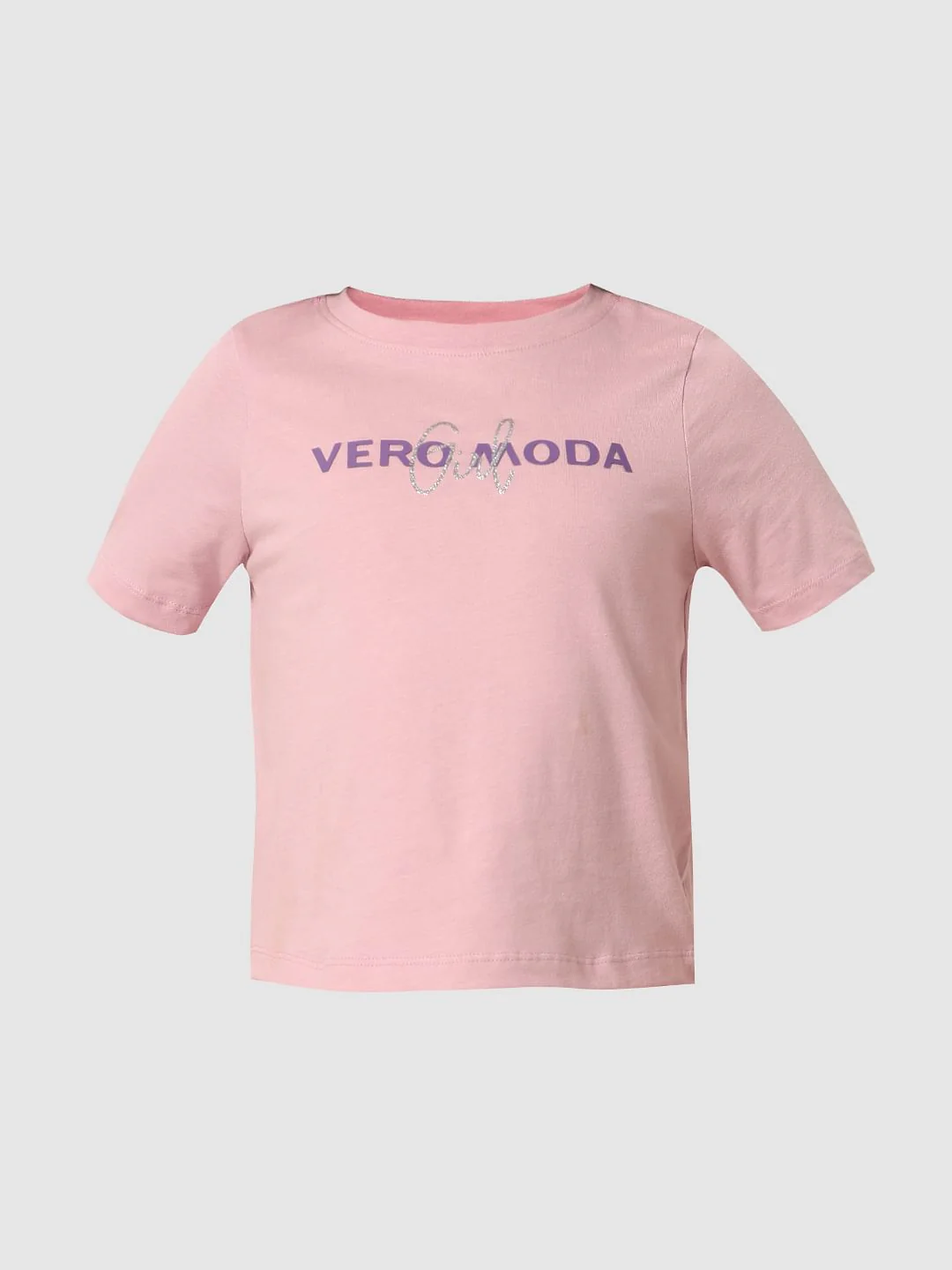 Purple Logo Print Cropped T-Shirt - Image 6