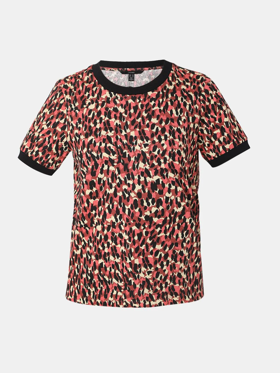 Red Abstract Print Top - Image 7