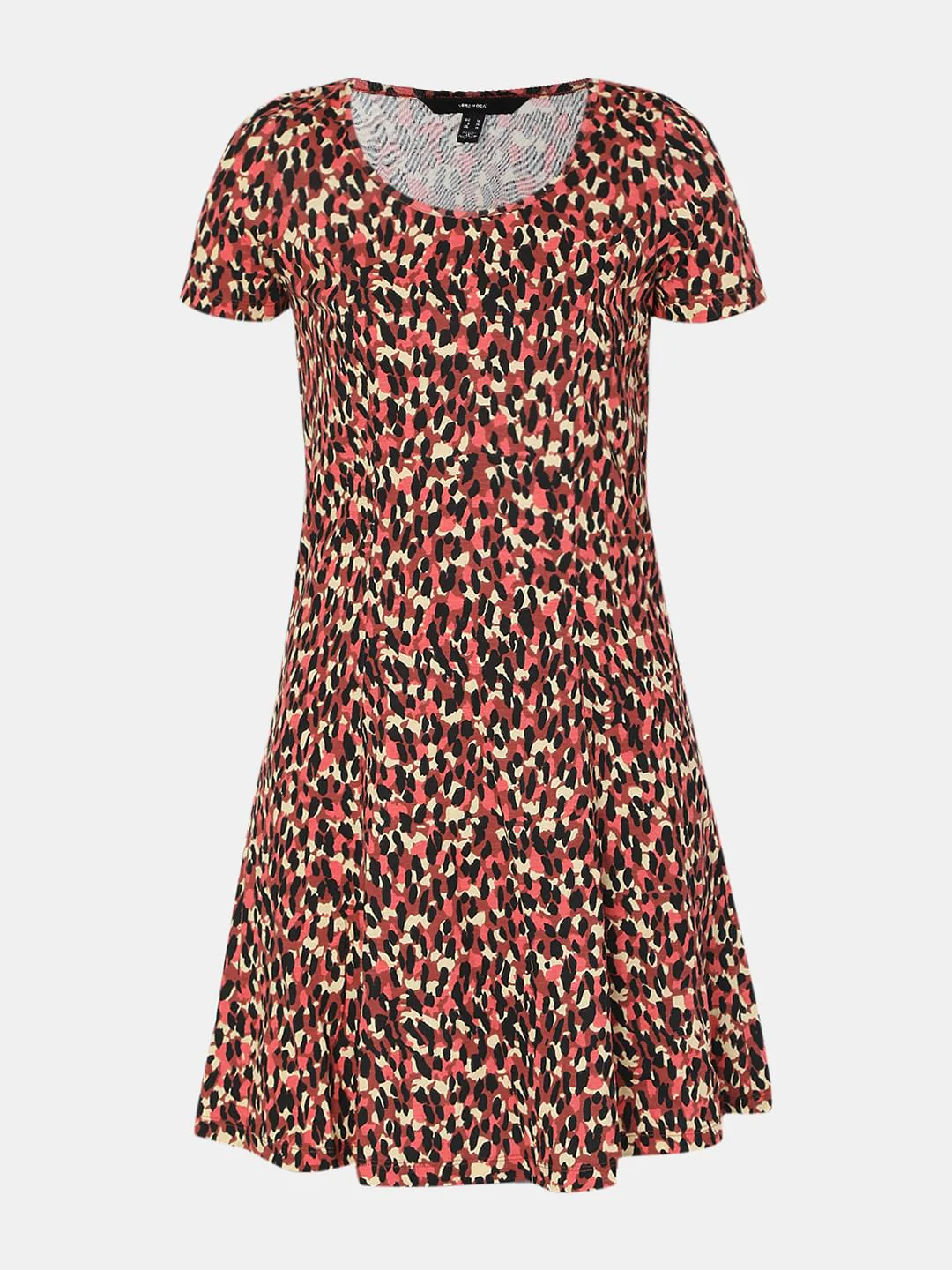 Red All Over Print Skater Dress - Image 7