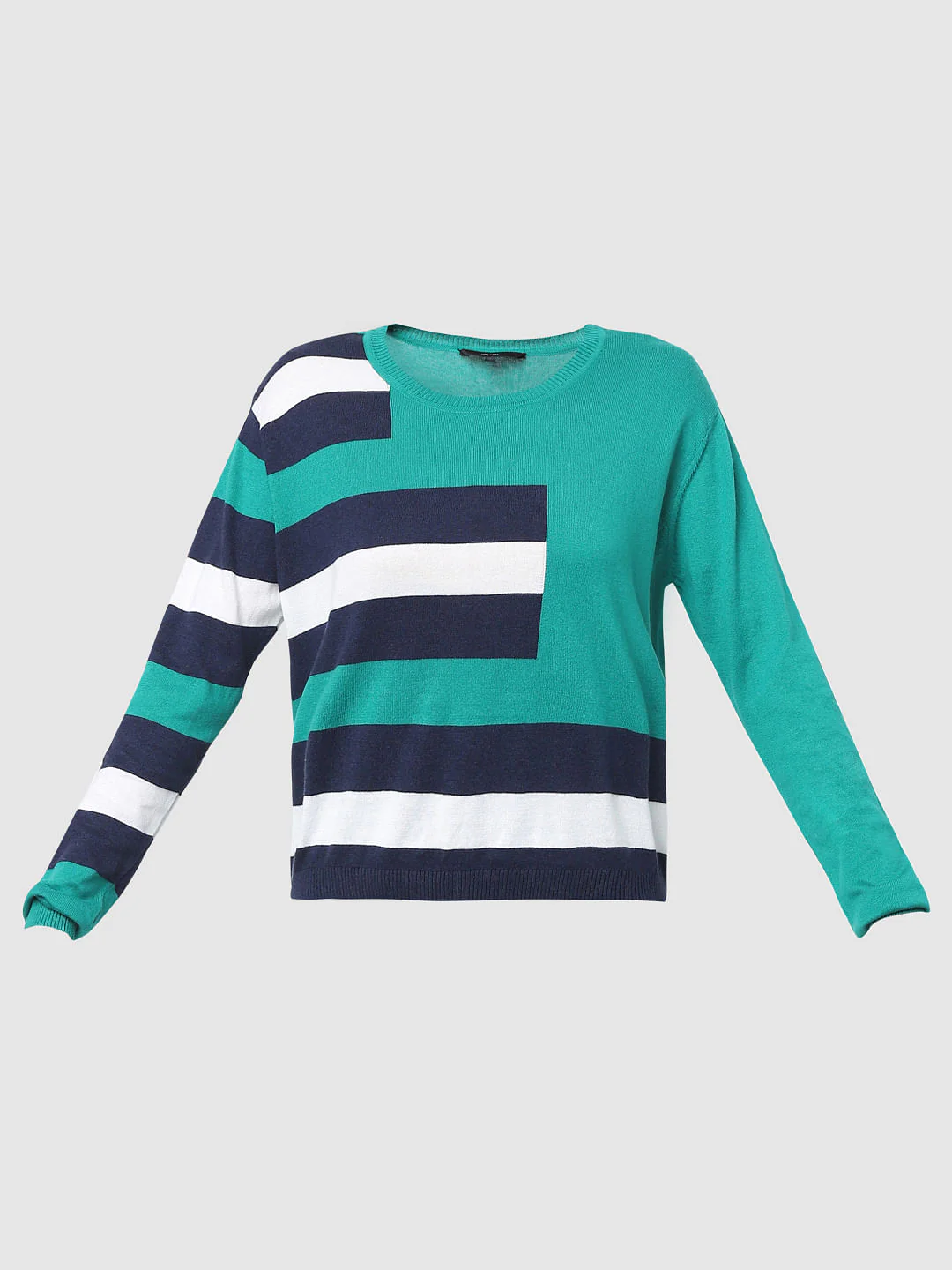 Green Colourblocked Sweater - Image 6