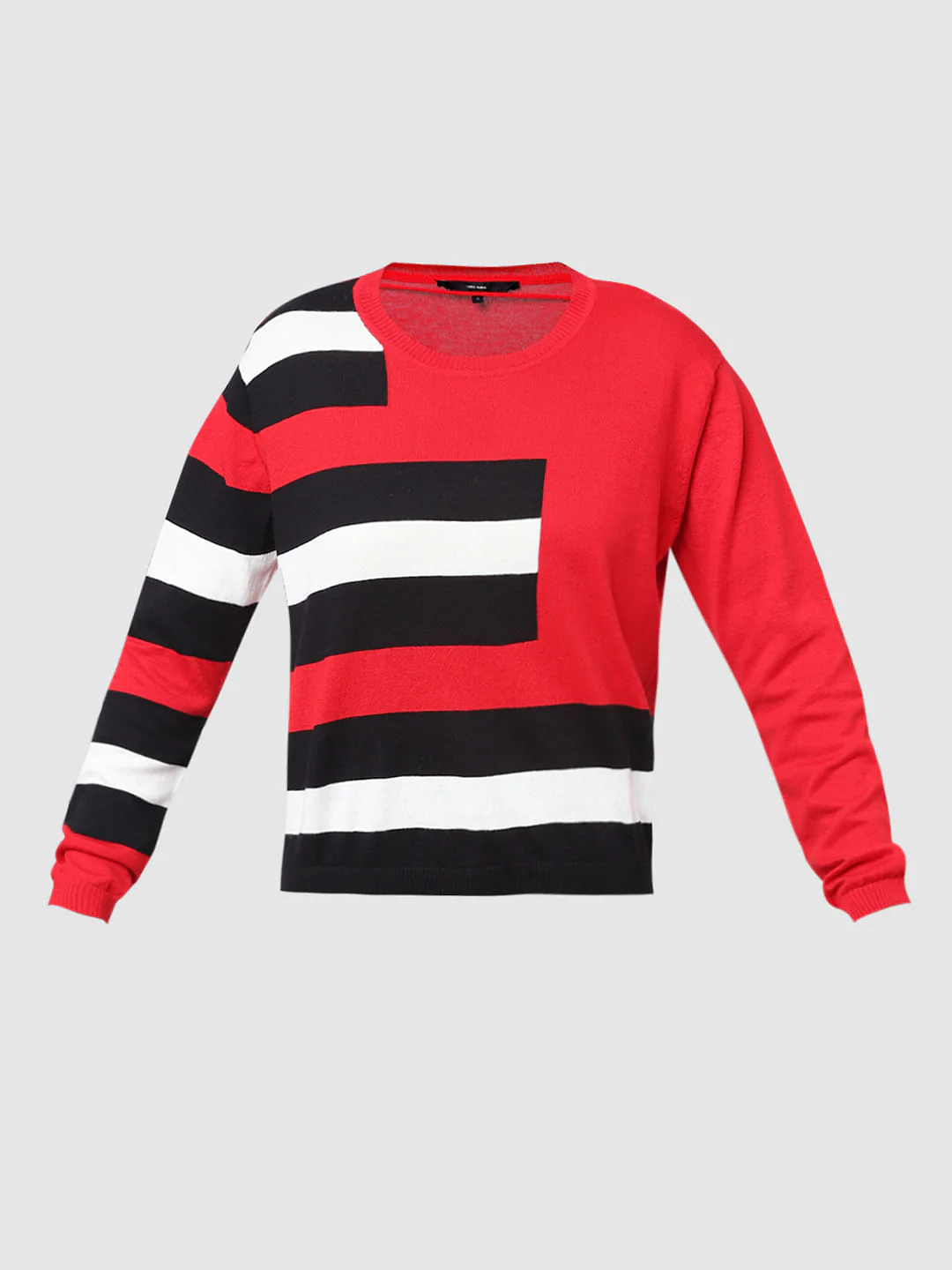 Red Colourblocked Sweater - Image 6