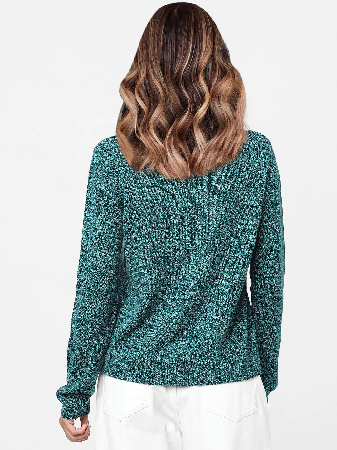 Blue Textured Cardigan - Image 3