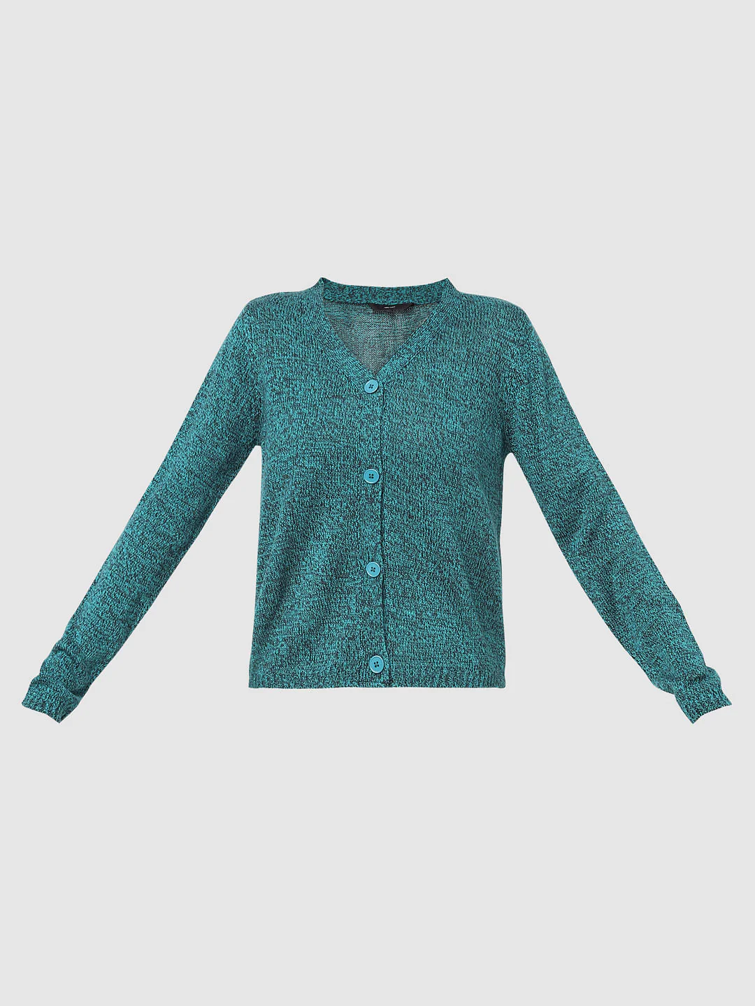 Blue Textured Cardigan - Image 6