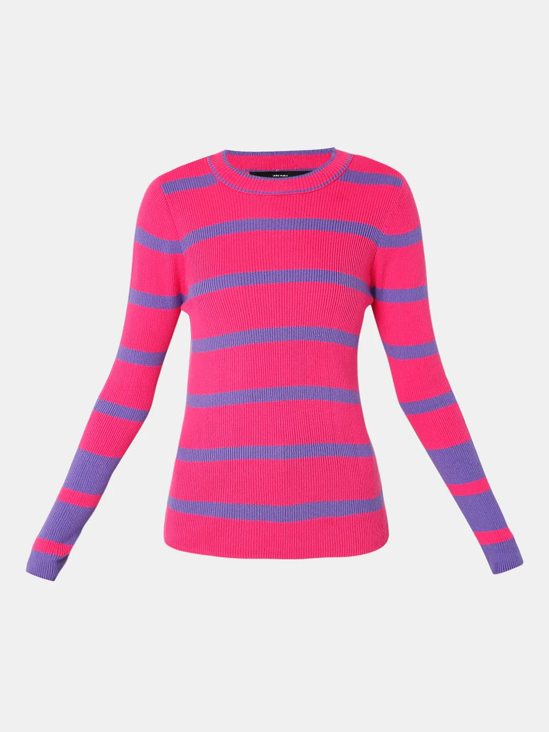 Purple Striped Fitted Sweater - Image 6