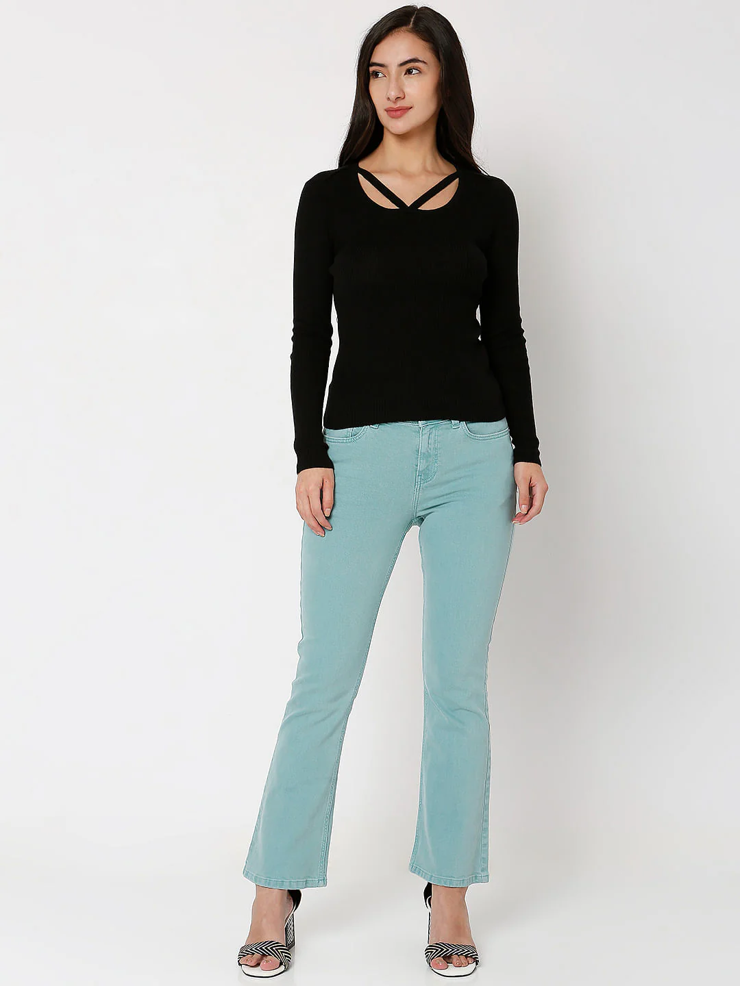 Black Ribbed Sweater - Image 4