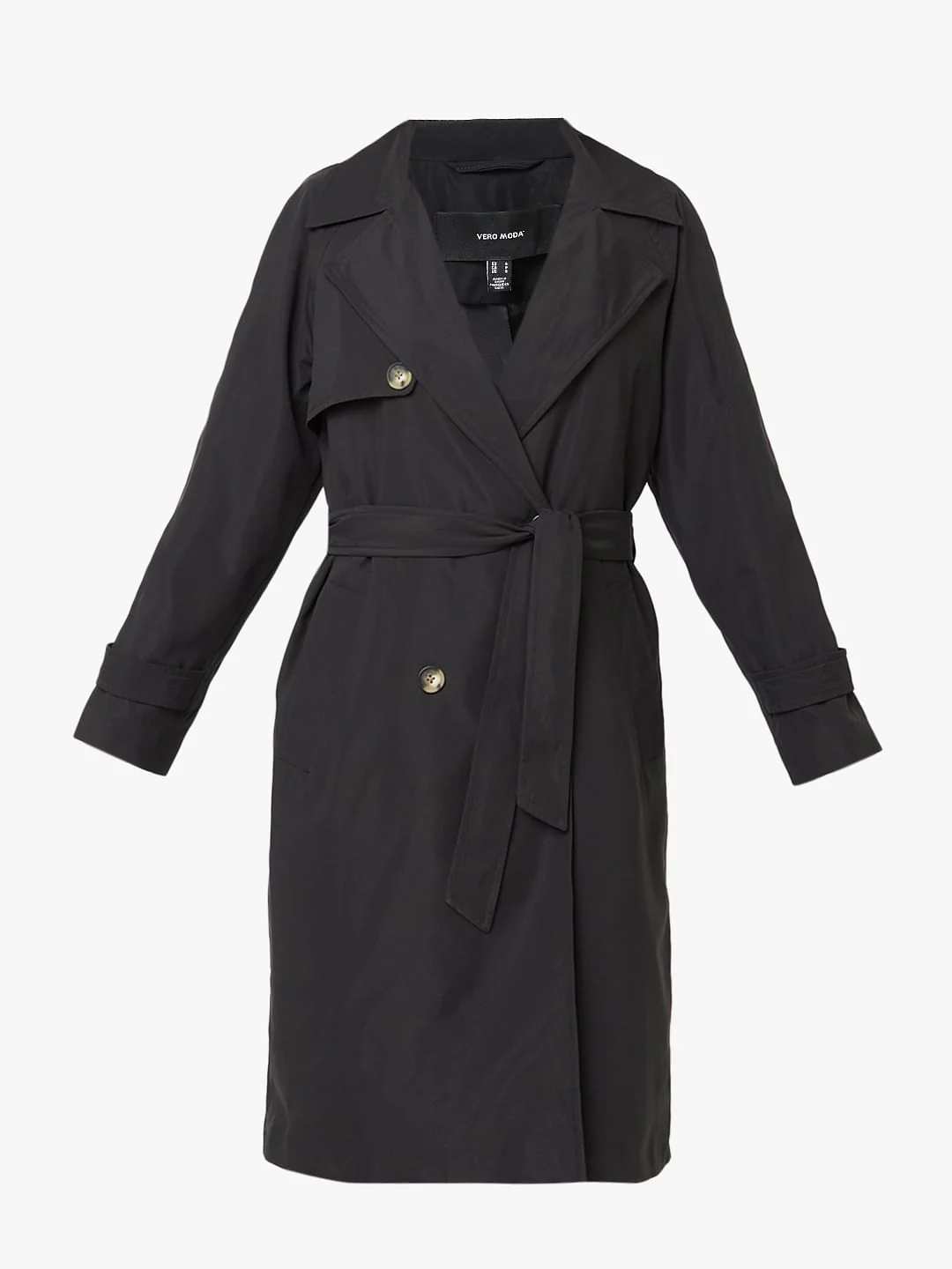 Black Long Trench Coat - Image 6