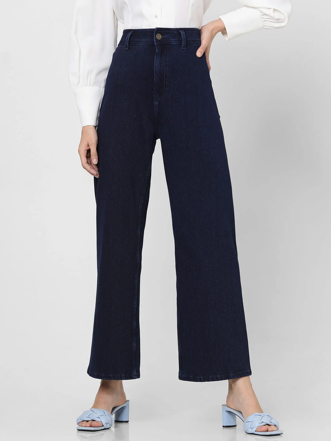 Dark Blue High Rise Zoey Wide-Leg Jeans - Image 2