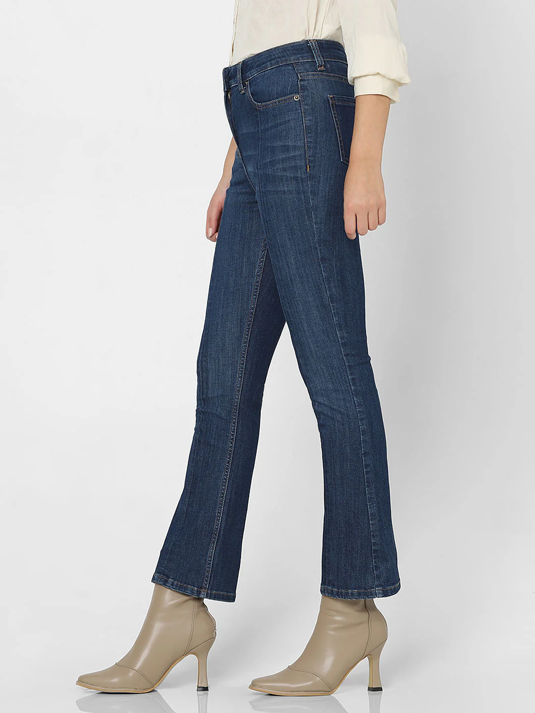 Blue High Rise Washed Petra Bootcut Jeans - Image 3