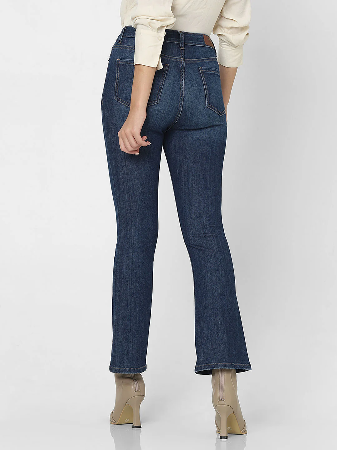 Blue High Rise Washed Petra Bootcut Jeans - Image 4