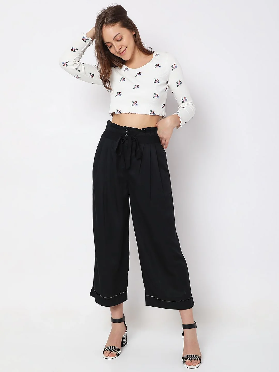 Black High Rise Pants - Image 6