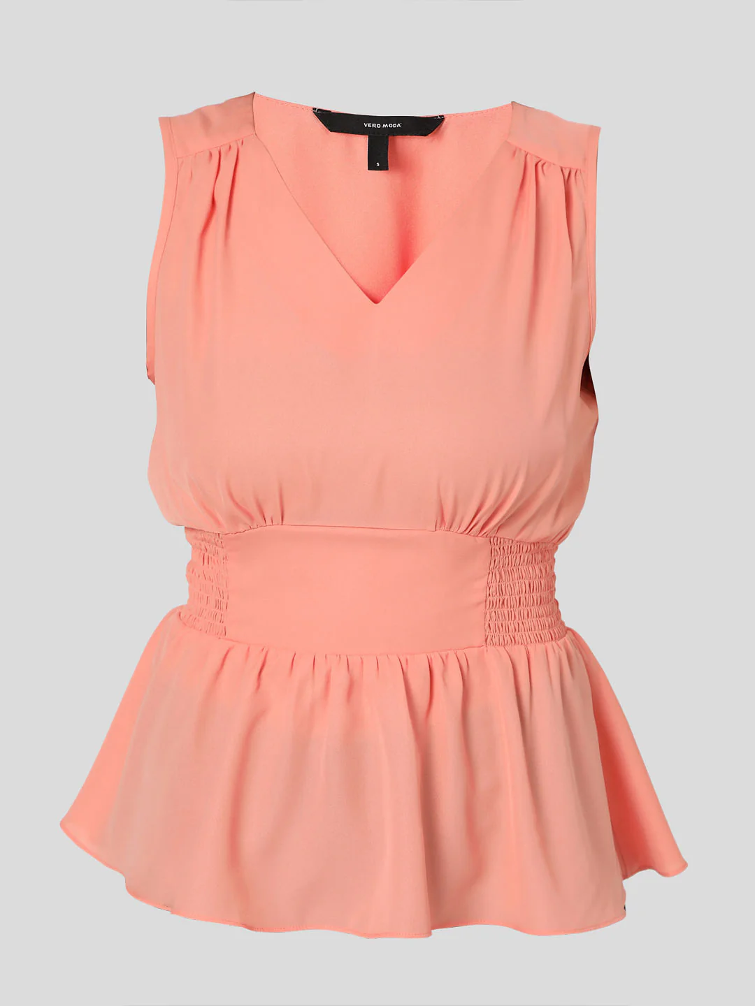 Pink Smocked Waist Top - Image 6