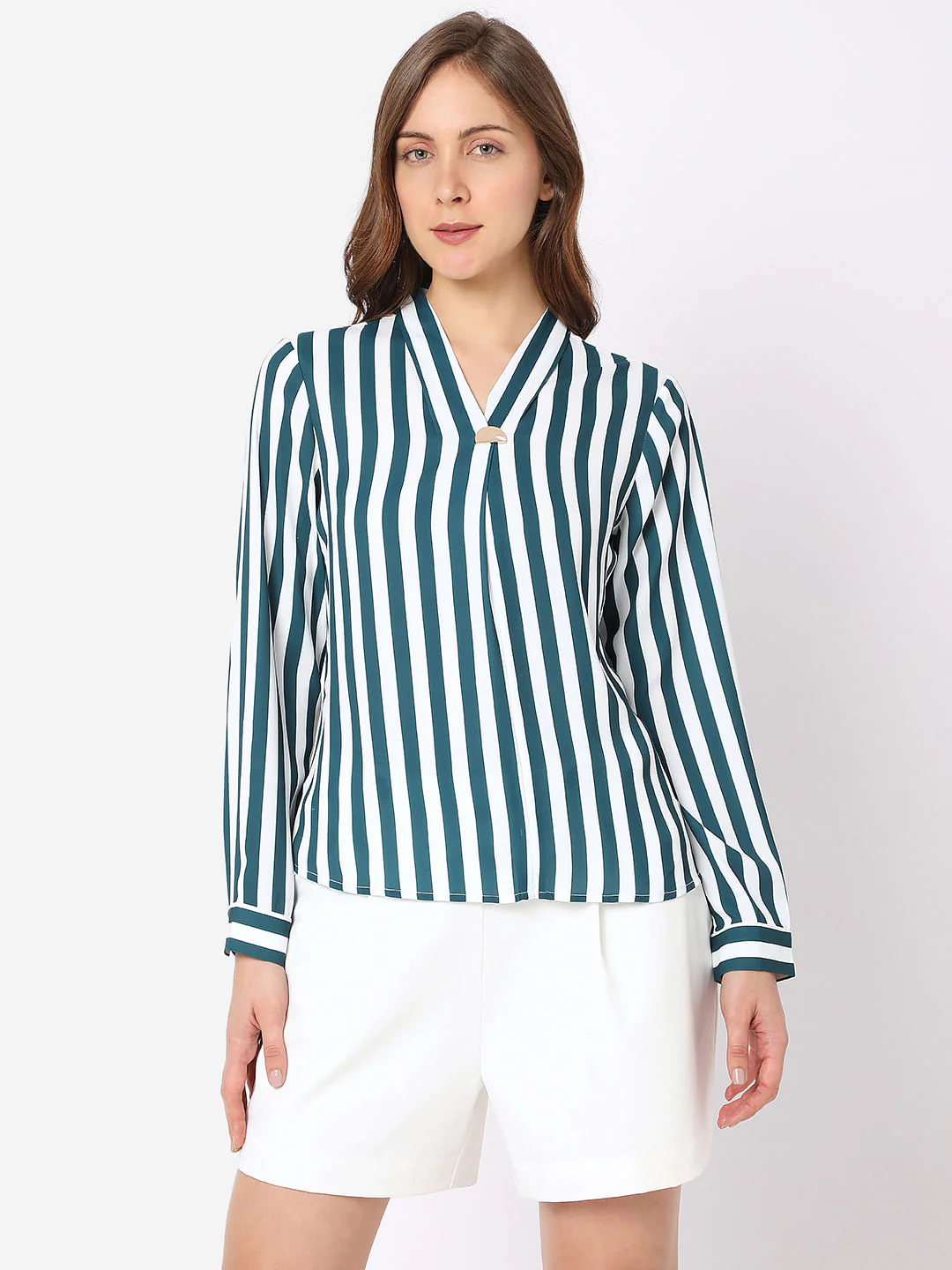 Green Striped Top - Image 2