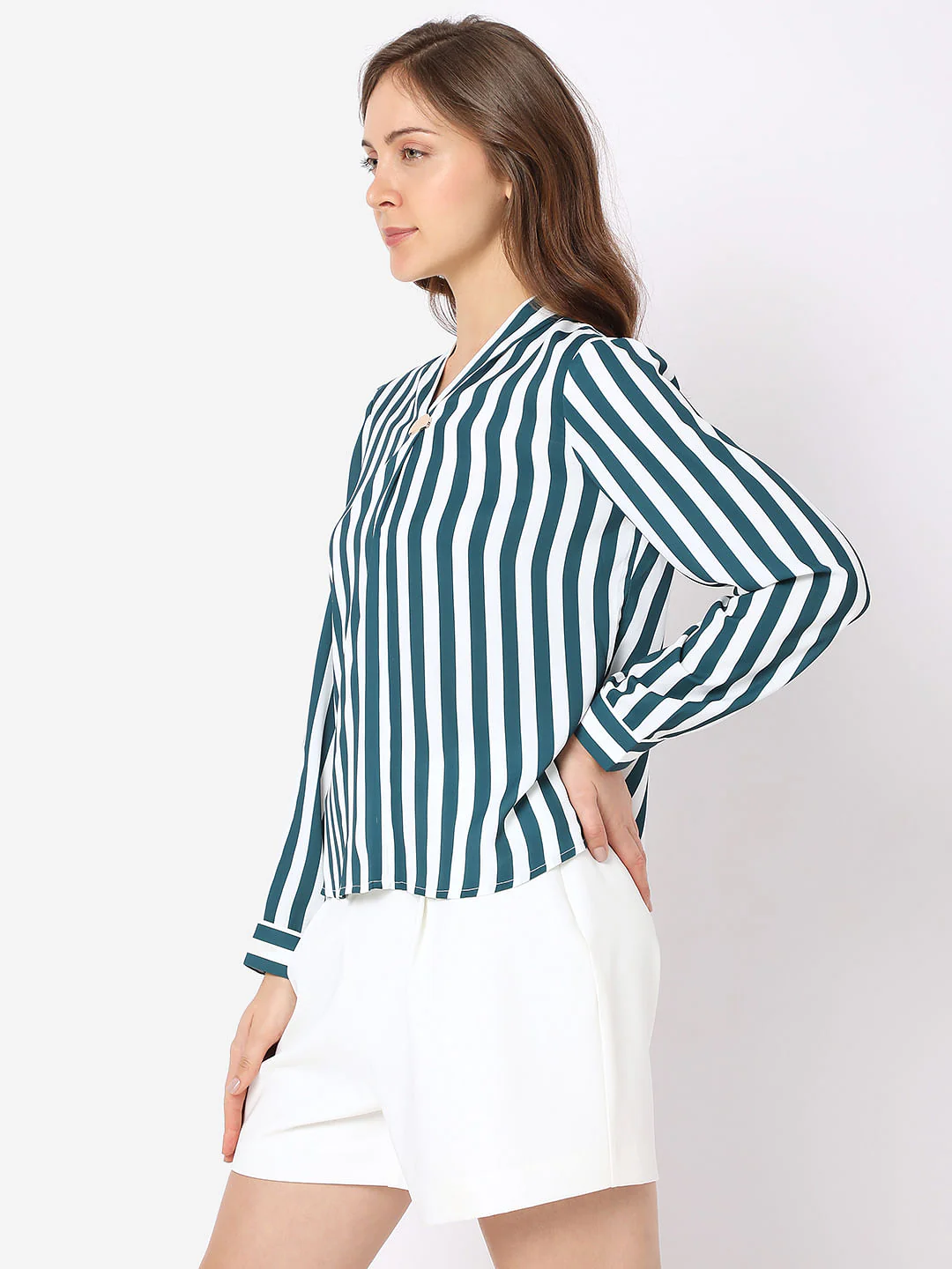 Green Striped Top - Image 3