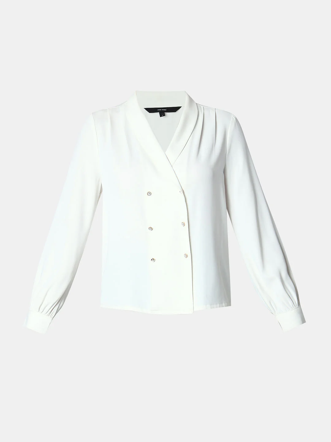 White Double Breasted Top - Image 7