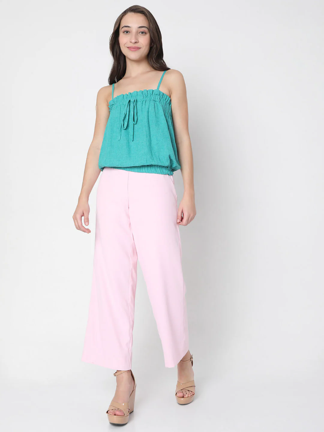 Blue Strappy Co-Ord Set Top - Image 5
