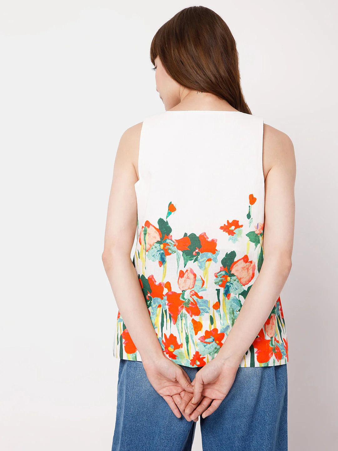 White Floral Top - Image 4