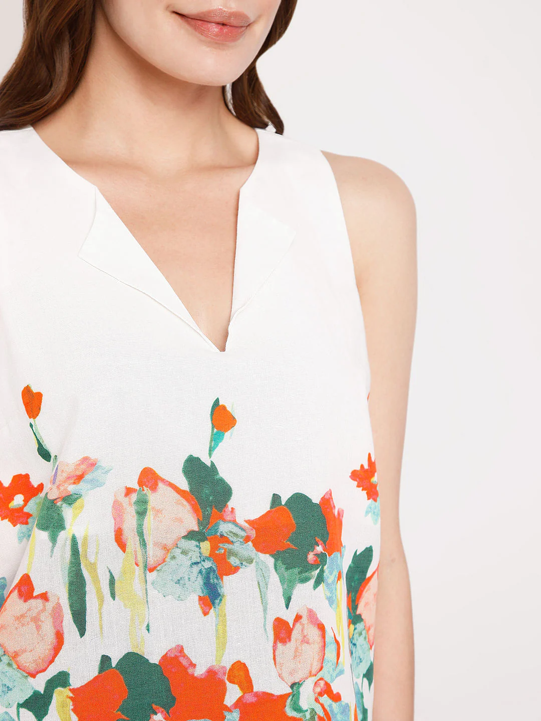 White Floral Top - Image 6
