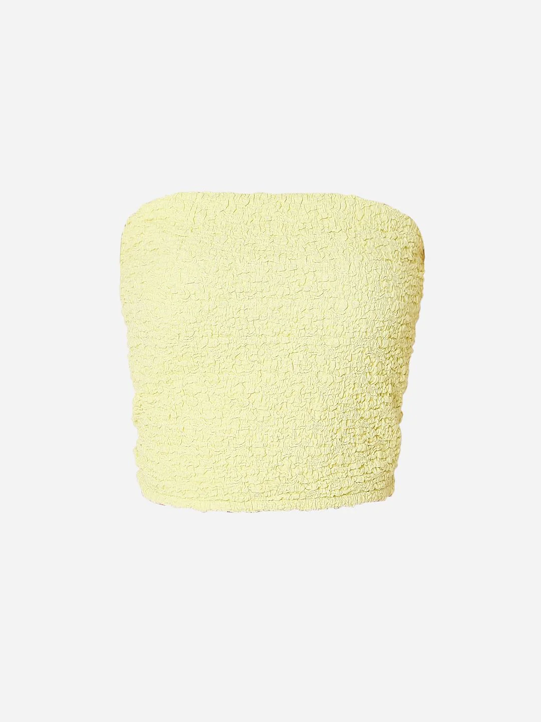 Yellow Smocked Tube Top - Image 7