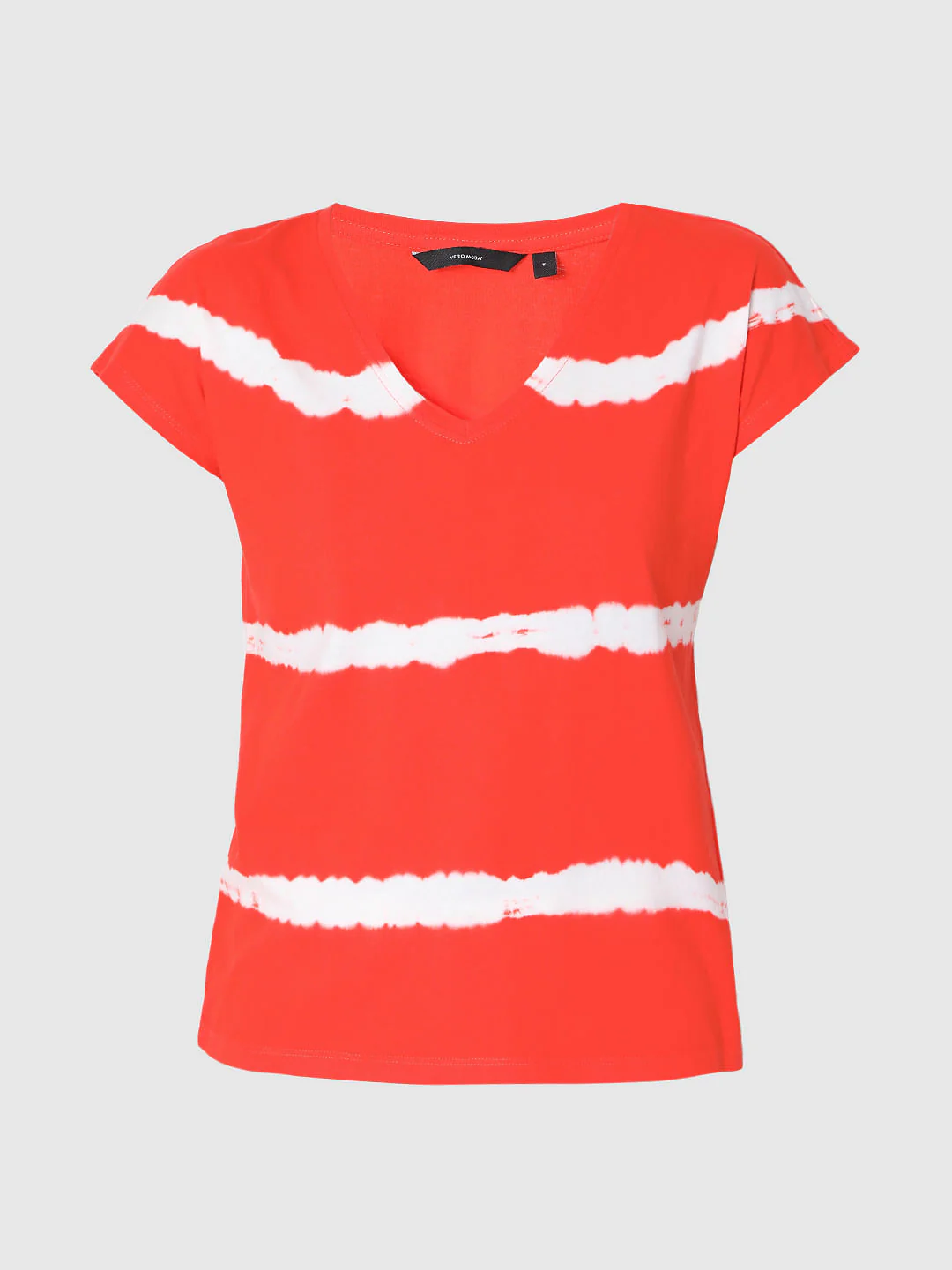Red Tie Dye Striped Top - Image 7