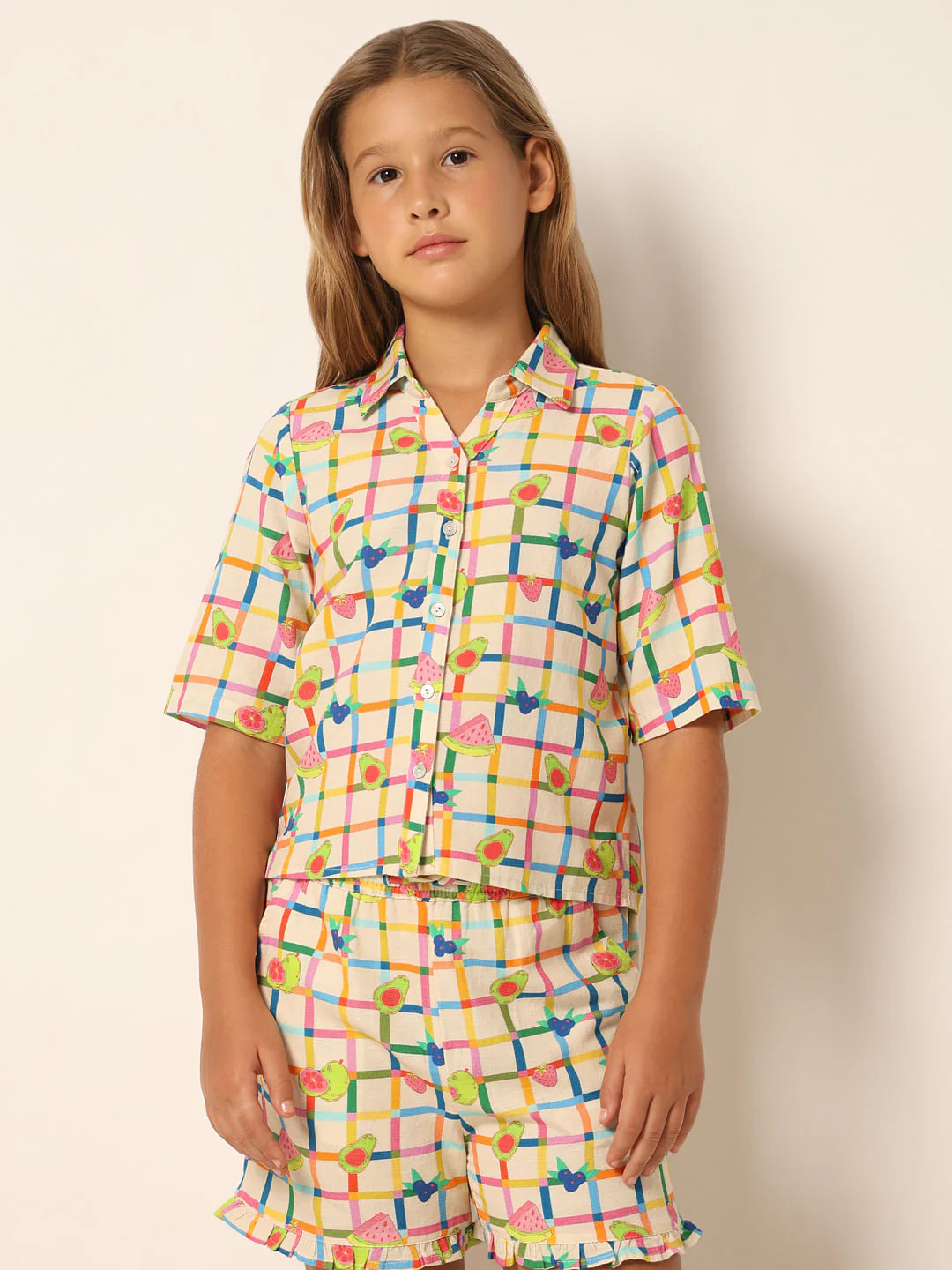 Multi-Colour Check Co-Ord Set Shirt - Image 2