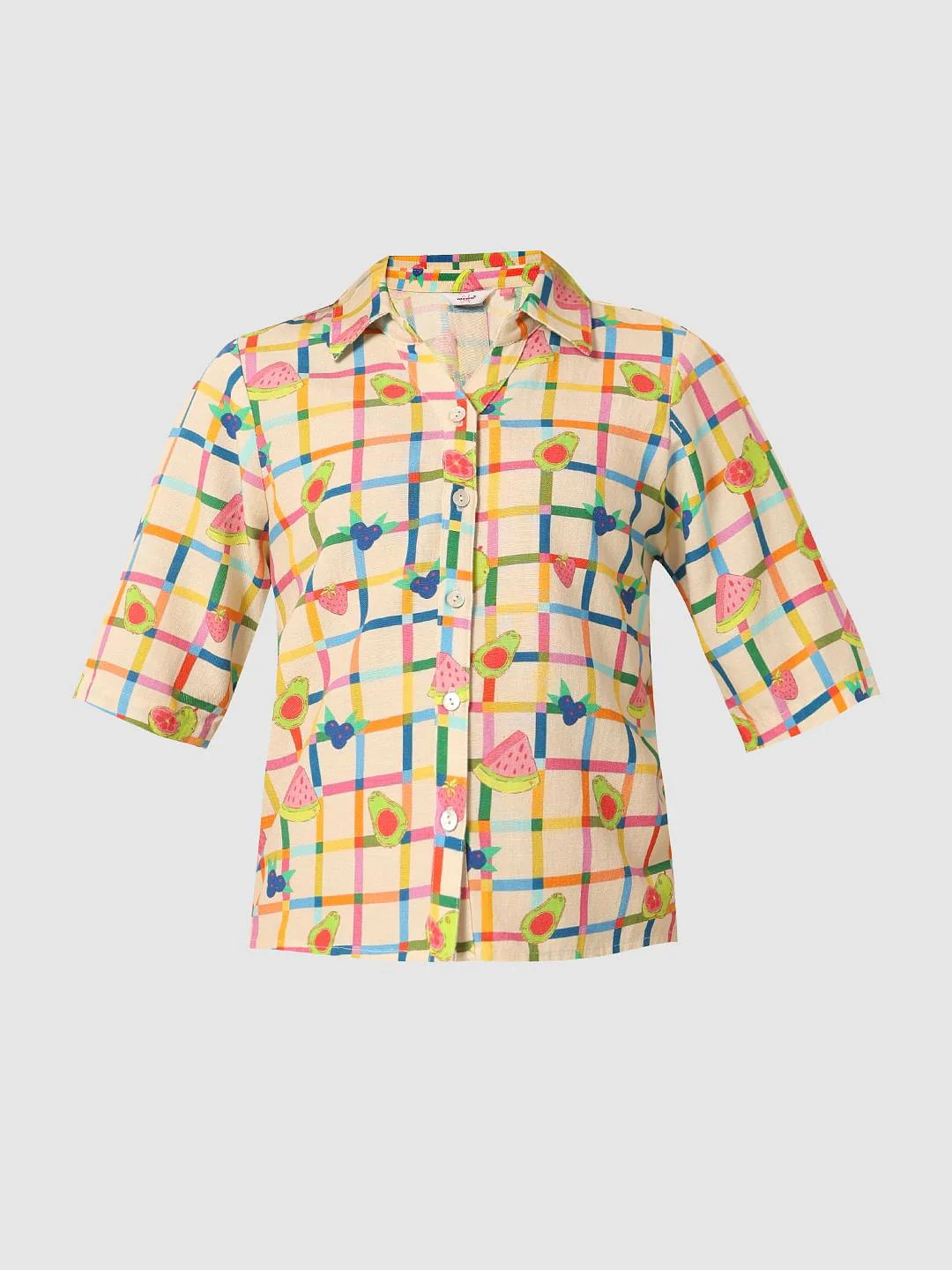 Multi-Colour Check Co-Ord Set Shirt - Image 6