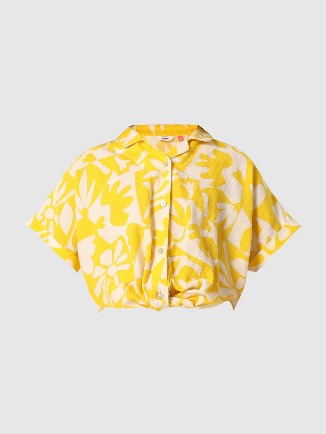 Yellow Printed Co-Ord Set Shirt - Image 6